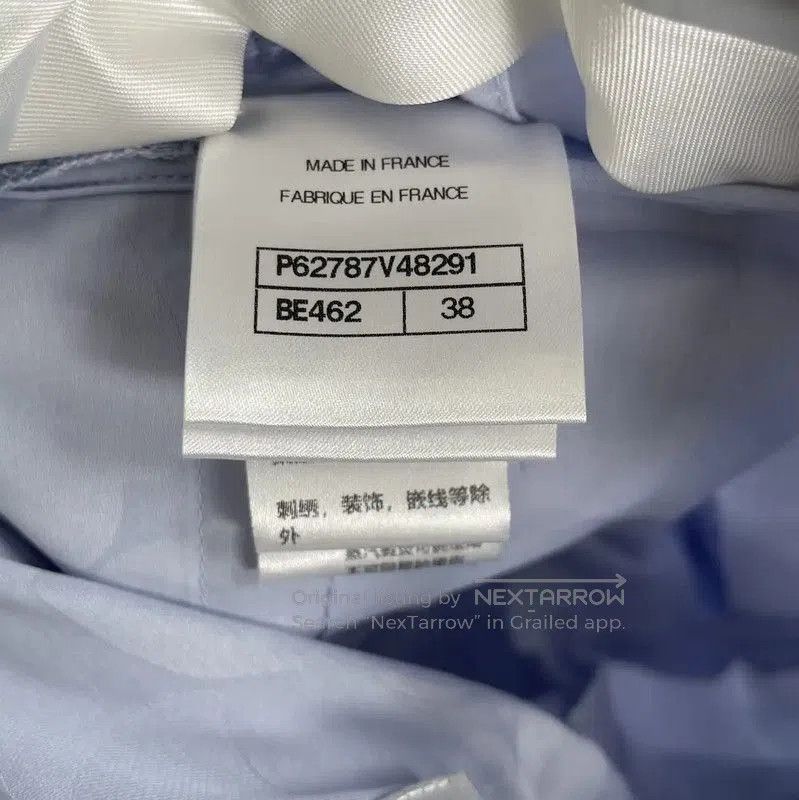 Chanel Chanel Summer Light Blue Cotton Casual Pants . Size 27" / US 4 / IT 40 - 4 Thumbnail