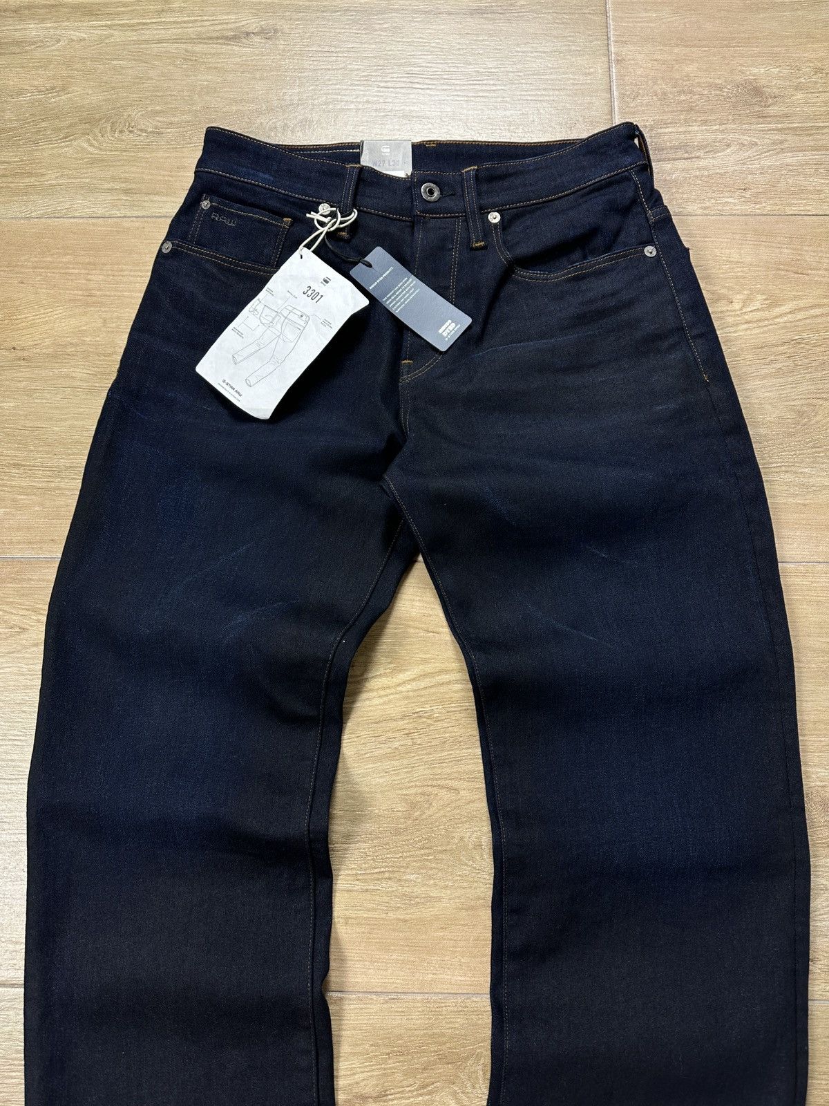G-Star NEW🏷️ G-Star Raw 3301 Relaxed Denim Jeans Size US 27 - 2 Thumbnail
