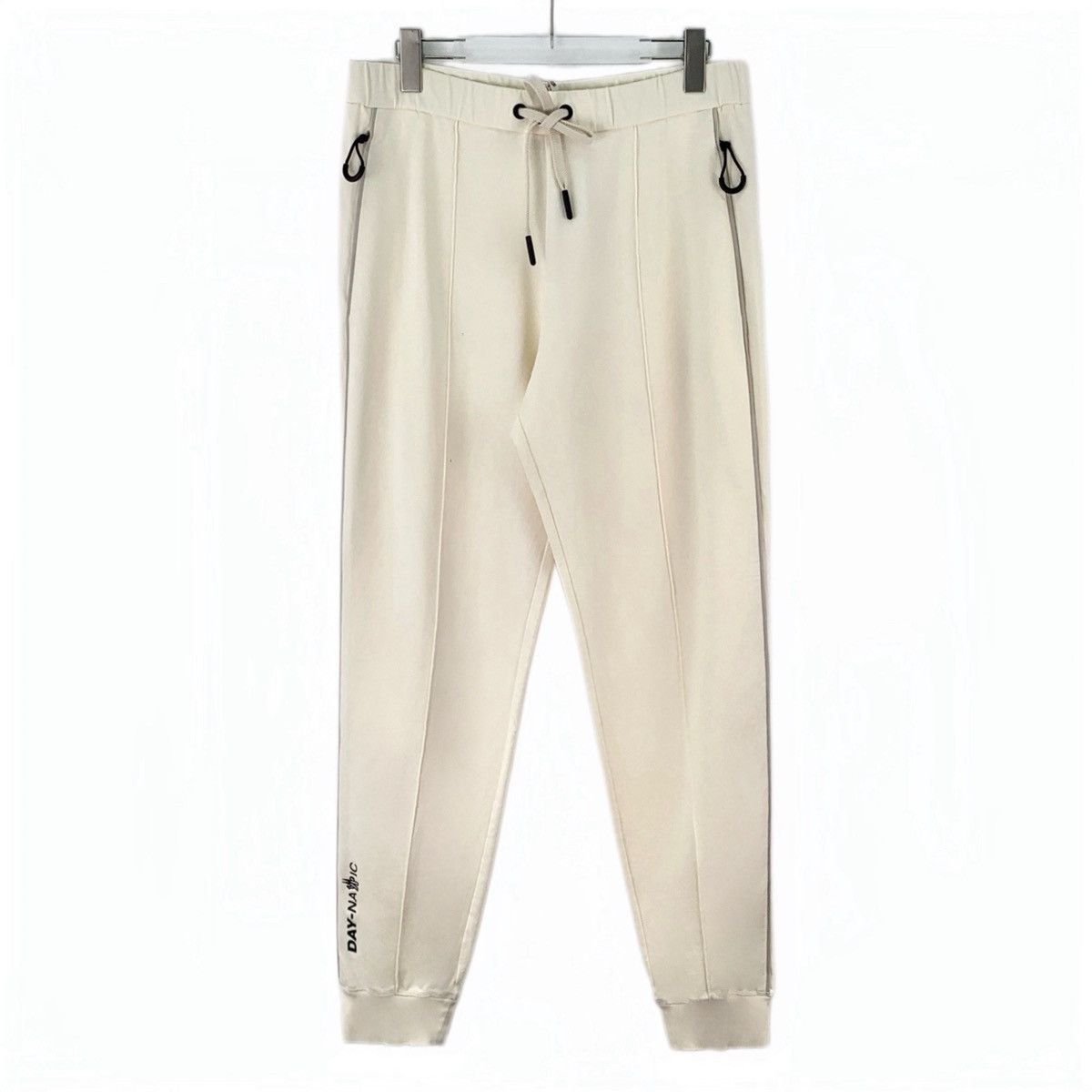 Moncler Moncler 24FW Beige Logo Embroidered Casual Pants K26WX Size US 36 / EU 52 - 1 Thumbnail