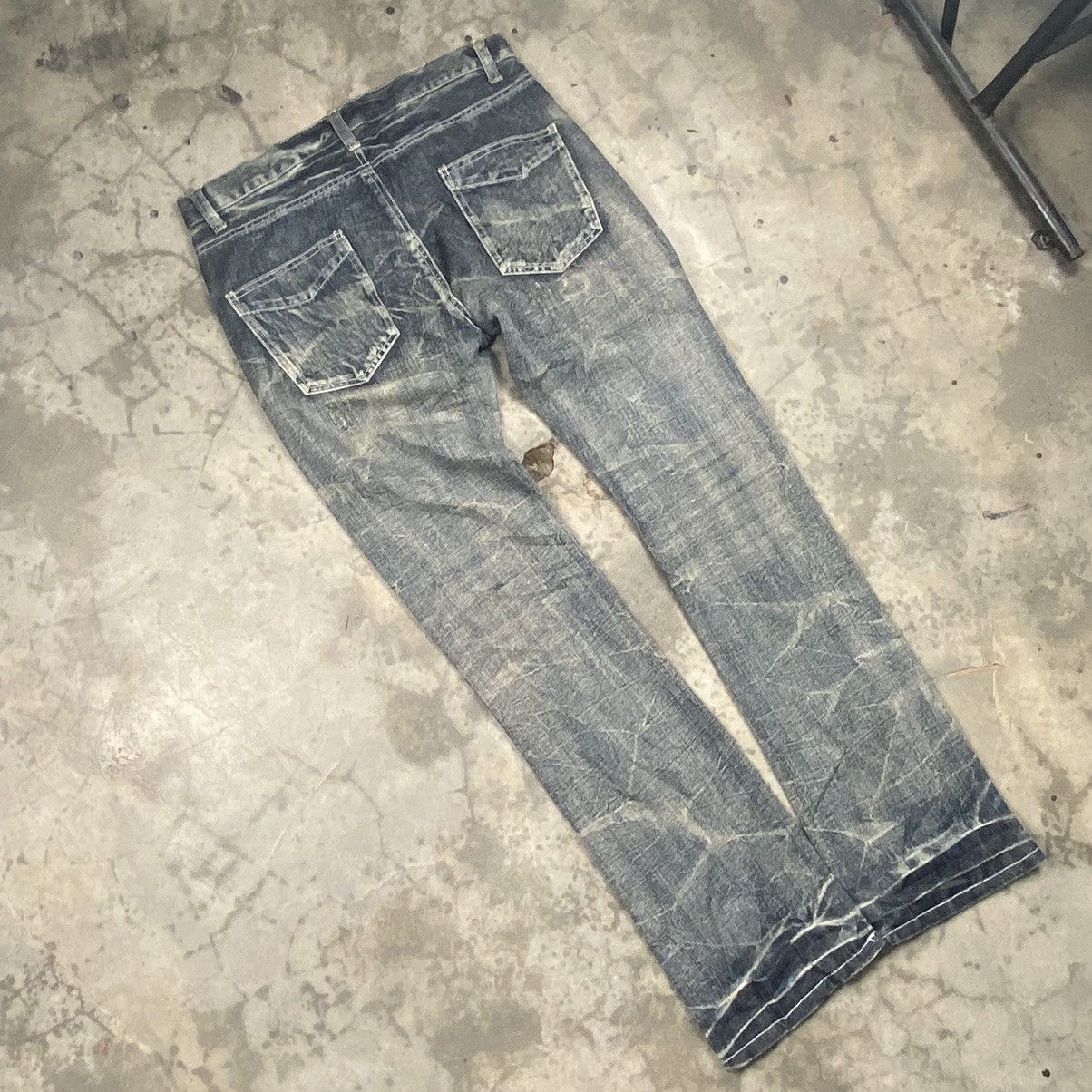 If Six Was Nine × Japanese Brand × Le Grande Bleu (L.G.B.) Menz Jeans Snake Acid Washed Bondage Jeans Size US 34 / EU 50 - 7 Thumbnail