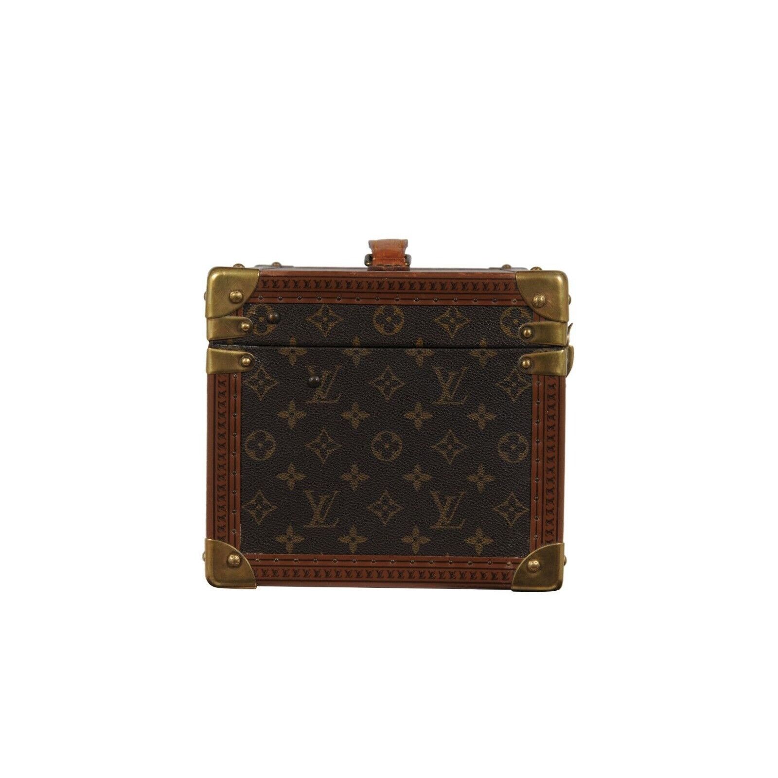 Louis Vuitton Boite Vanity Trunk Train Case Lv Logo Brown - 02483 Size ONE SIZE - 4 Thumbnail
