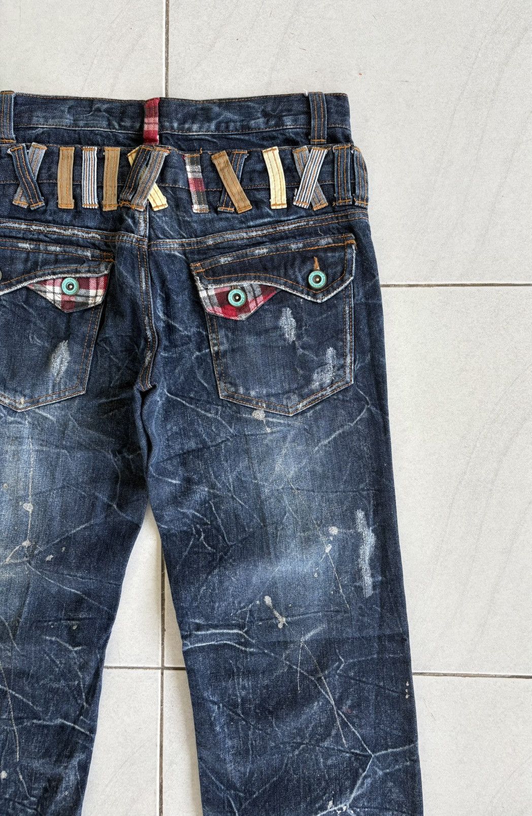 Japanese Brand Japanese International World Double Waist Jeans Size US 31 - 15 Thumbnail