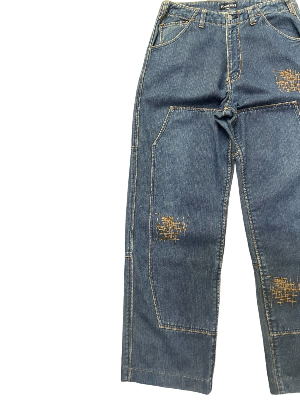 JNCO × Wu-Tang Clan Amore Puro Japan Double Knee Massive Baggy Craft Jeans Size US 30 / EU 46 - 7 Thumbnail