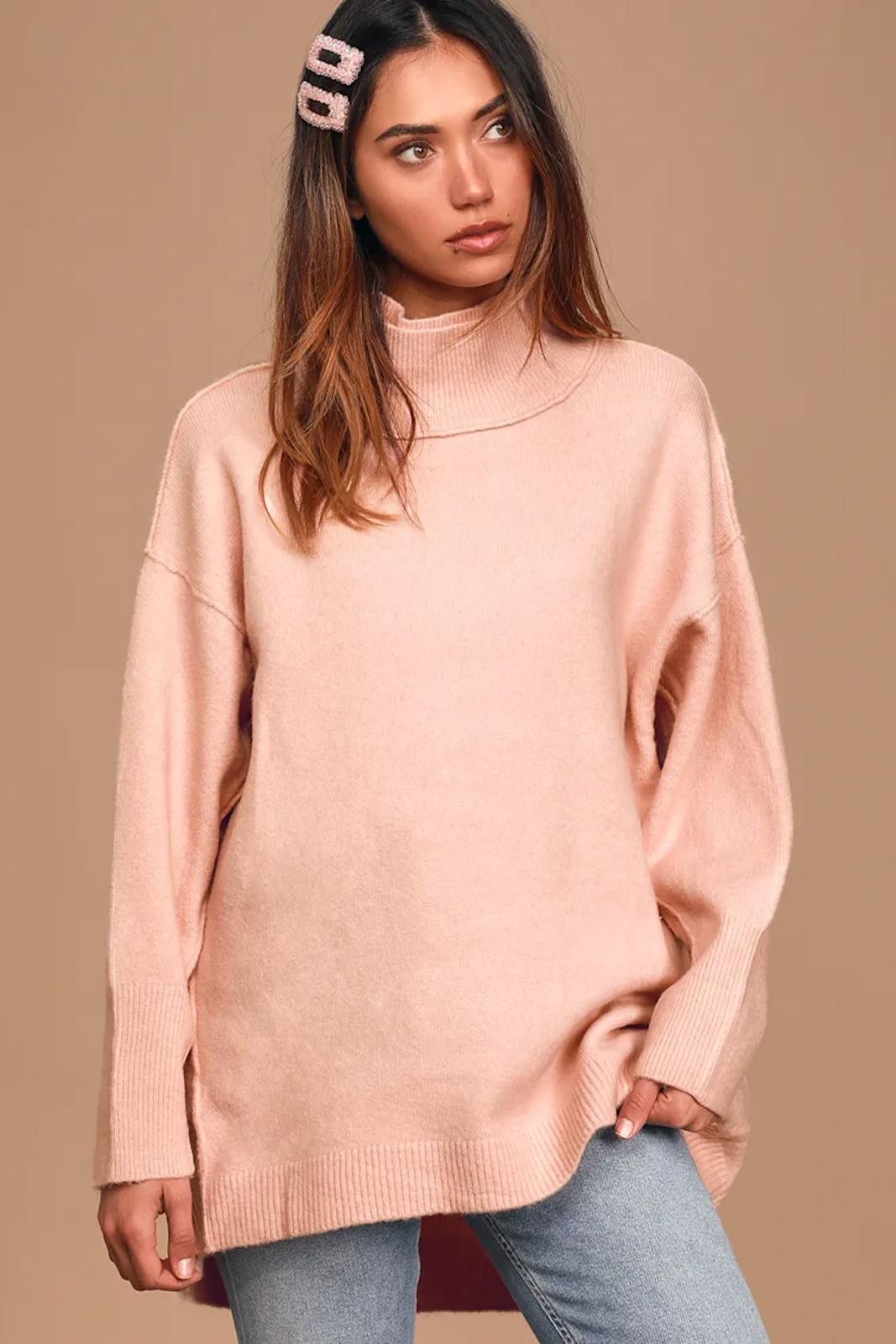 Free People Free People Afterglow Tunic Sweater XS oversized Size XS / US 0-2 / IT 36-38 - 3 Thumbnail