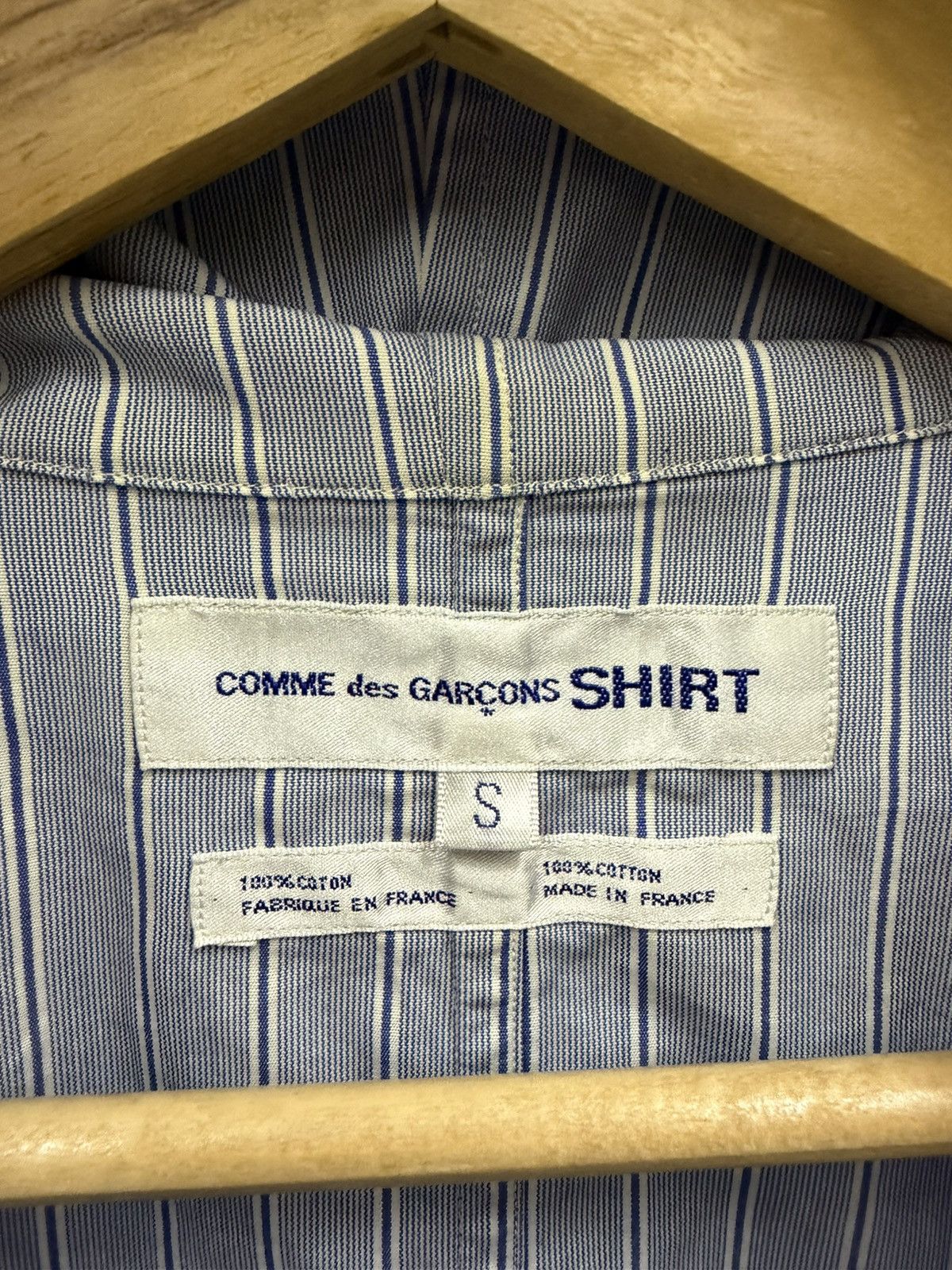 Comme des Garcons Comme des Garçons Striped Double Pocket Hoodie Light Jacket Size US S / EU 44-46 / 1 - 10 Thumbnail
