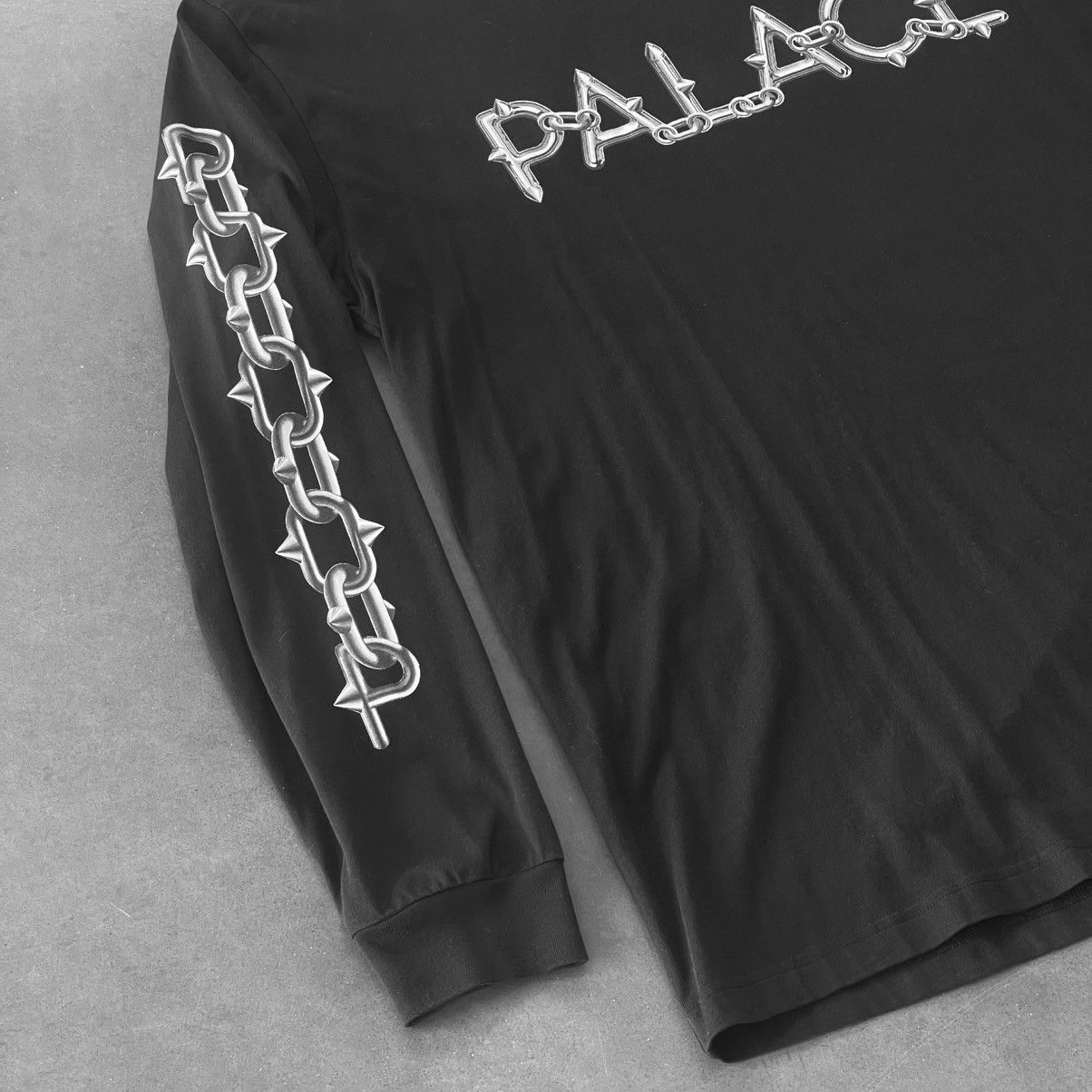 Palace ⛓️‍💥 SPIKE LONGSLEEVE S/S 2022 + 2 STICKERS BARBWIRE PRINT Size US XL / EU 56 / 4 - 7 Thumbnail