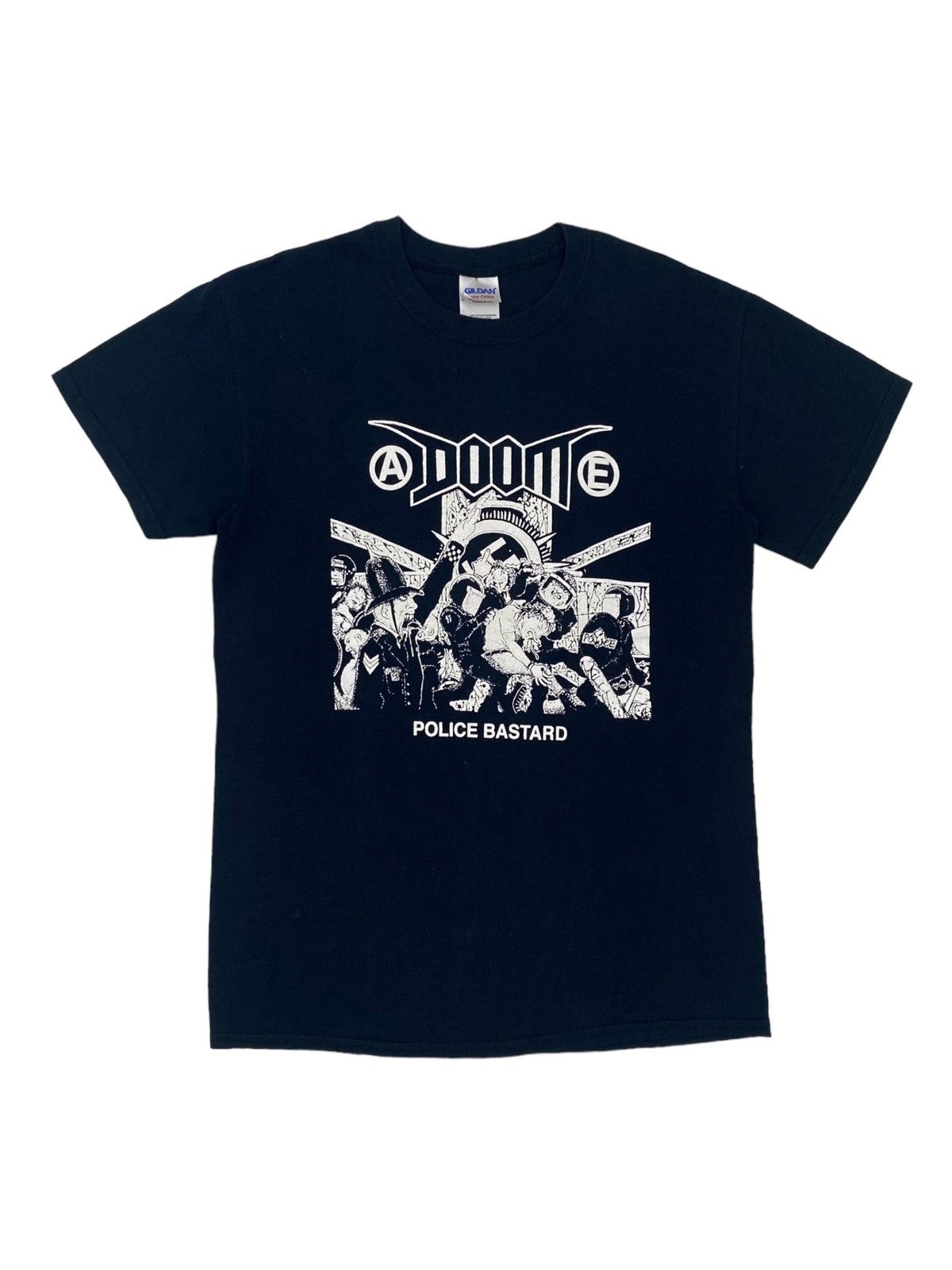 image of Band Tees x Vintage Doom Polie Bastard Tee in Black, Men's (Size Small)