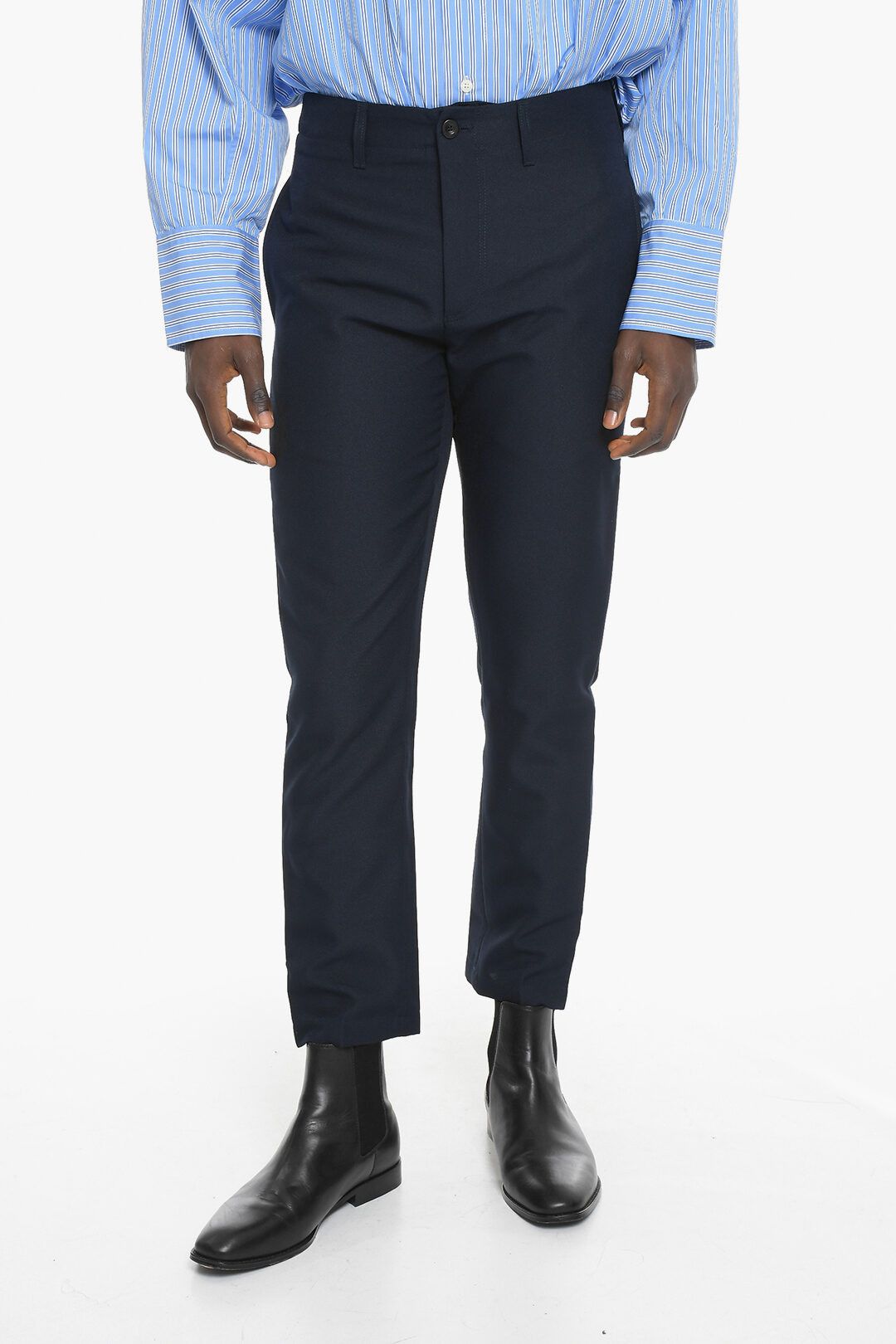 image of Department 5 Og1Mm0424 Regular Waist Straight Pant In Blue, Men's (Size 30)