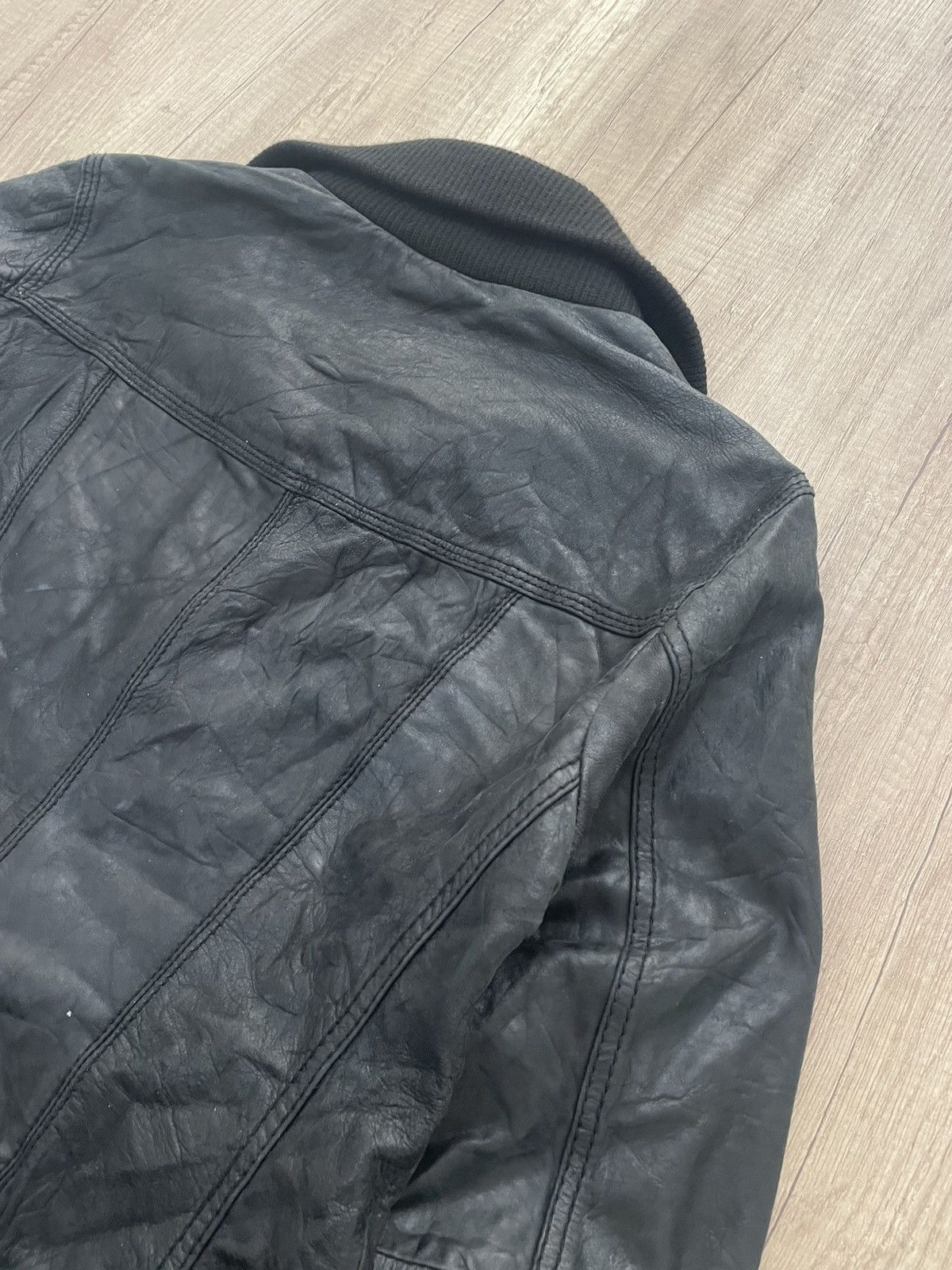 14th Addiction Rare leather bomber jacket 14th addiction style multipocket Size US M / EU 48-50 / 2 - 14 Thumbnail
