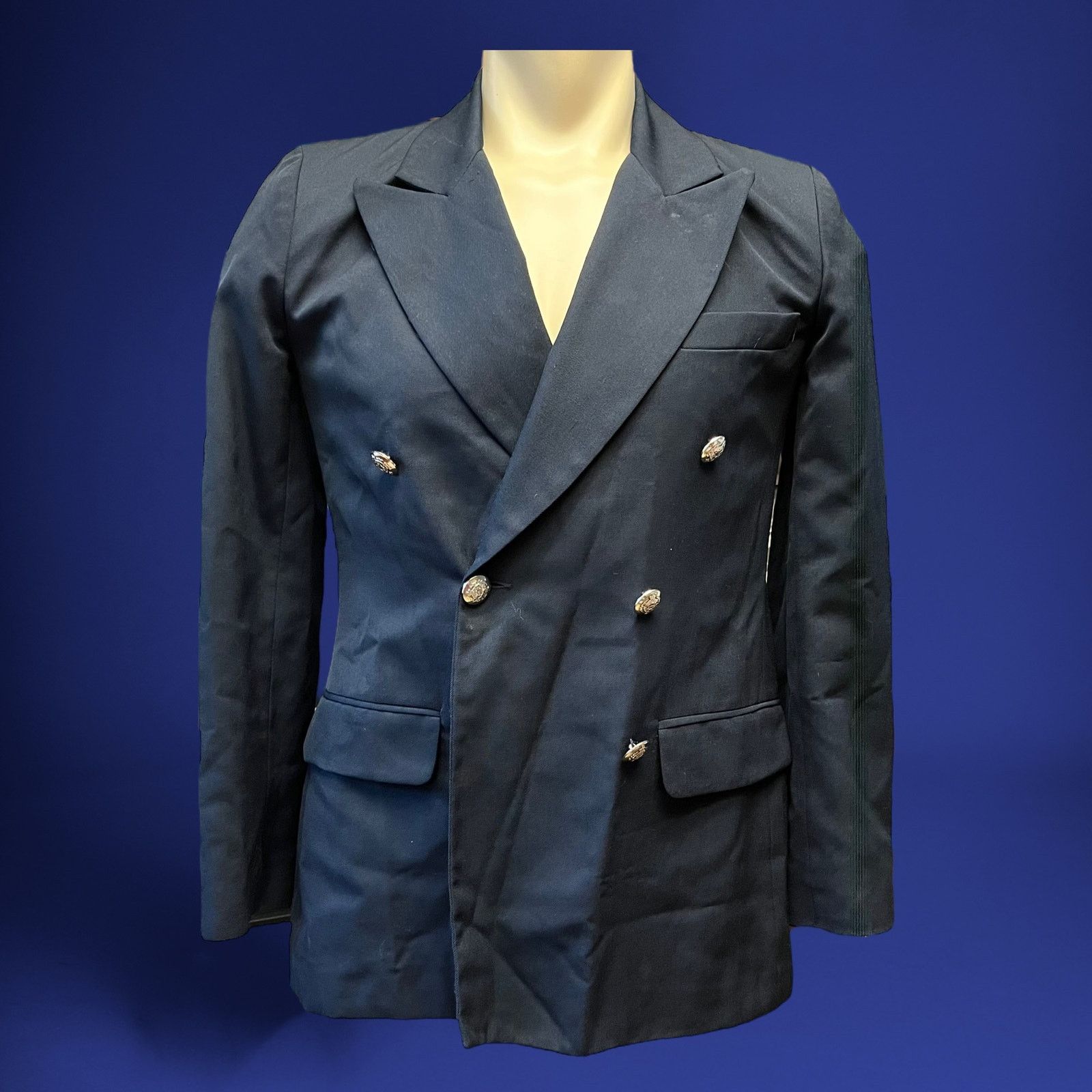 Other 100% Wool Hugo Buscatti Size 8 Double Breasted Blazer R-04 Size M / US 6-8 / IT 42-44 - 1 Thumbnail