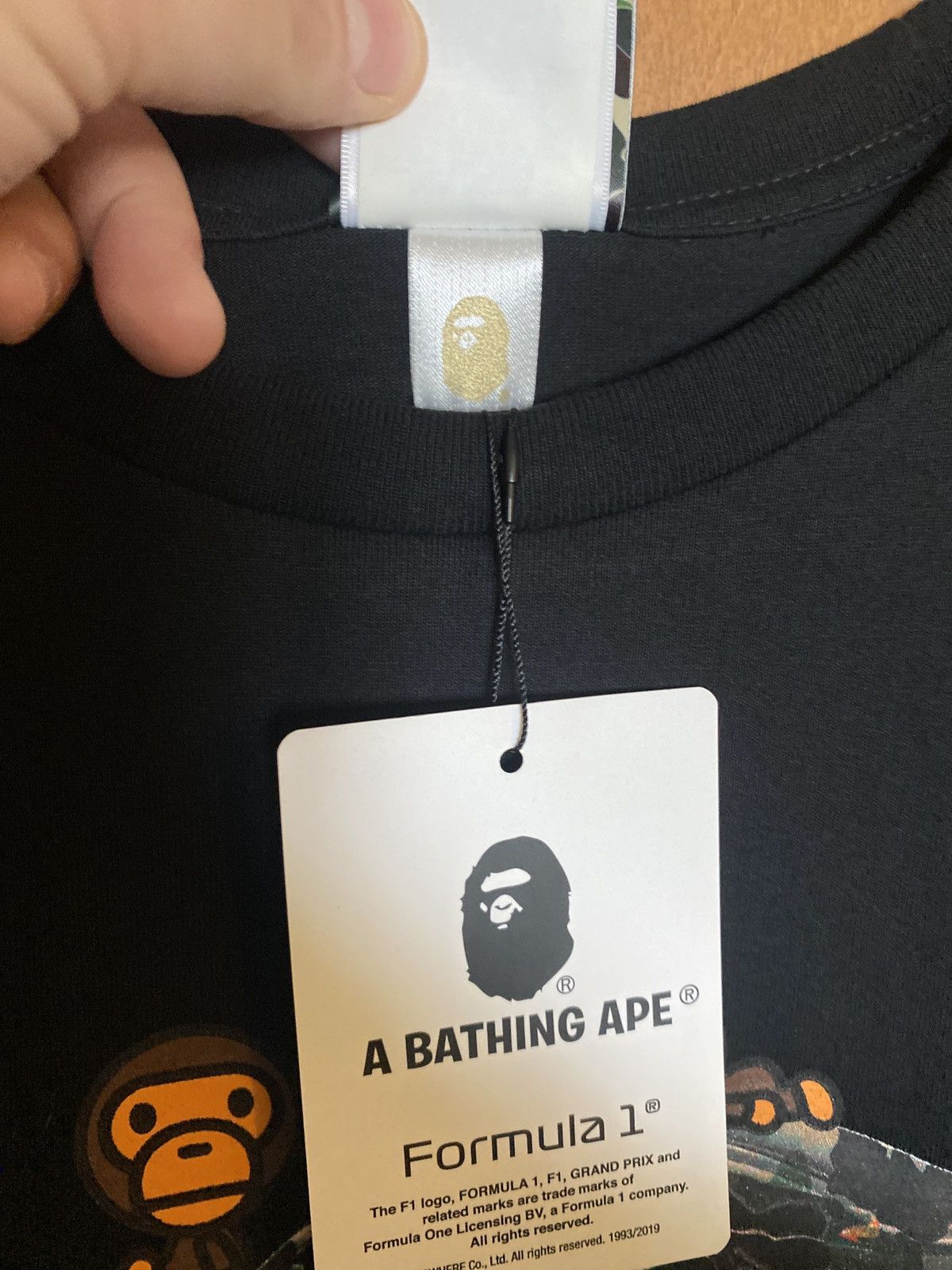 Bape BAPE x FORMULA 1 FW19 Tee! NEW W TAGS! Size US XL / EU 56 / 4 - 2 Thumbnail