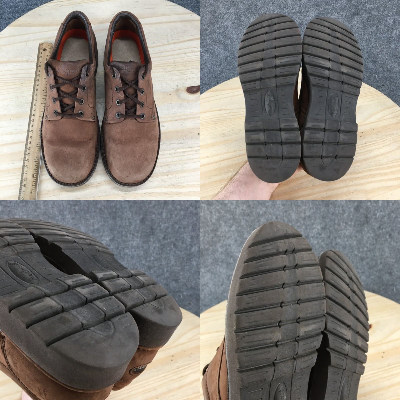 Rockport Rockport Mens Oxford Brown Leather Lace Up Casual Comfort Shoes M Width Leather Size US M / EU 48-50 / 2 - 9 Thumbnail
