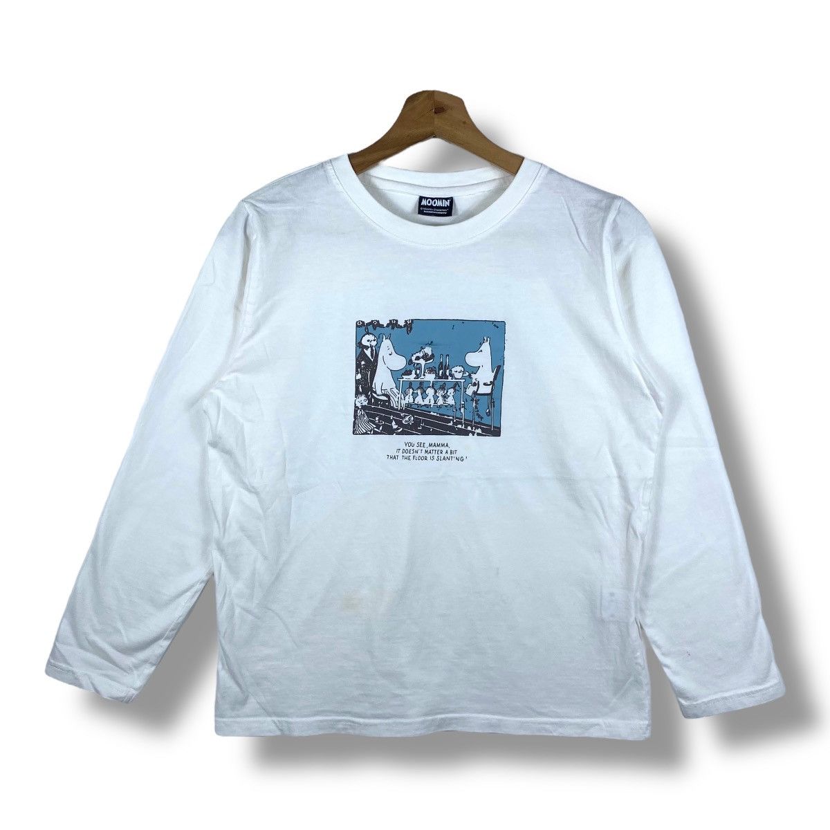 Anime × Japanese Brand MOOMIN Moomin Characters Cartoon Graphic Long Sleeve Tee Size US L / EU 52-54 / 3 - 1 Thumbnail