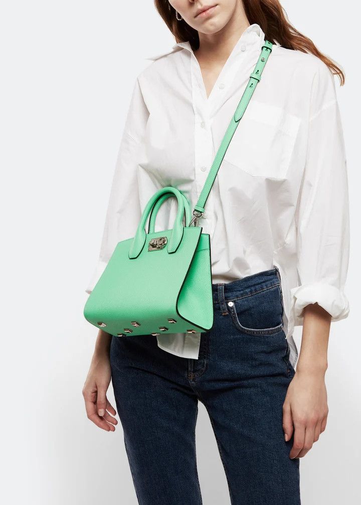 Salvatore Ferragamo o1s1rm0526 Size : OS / Handbag in Green Size ONE SIZE - 4 Thumbnail