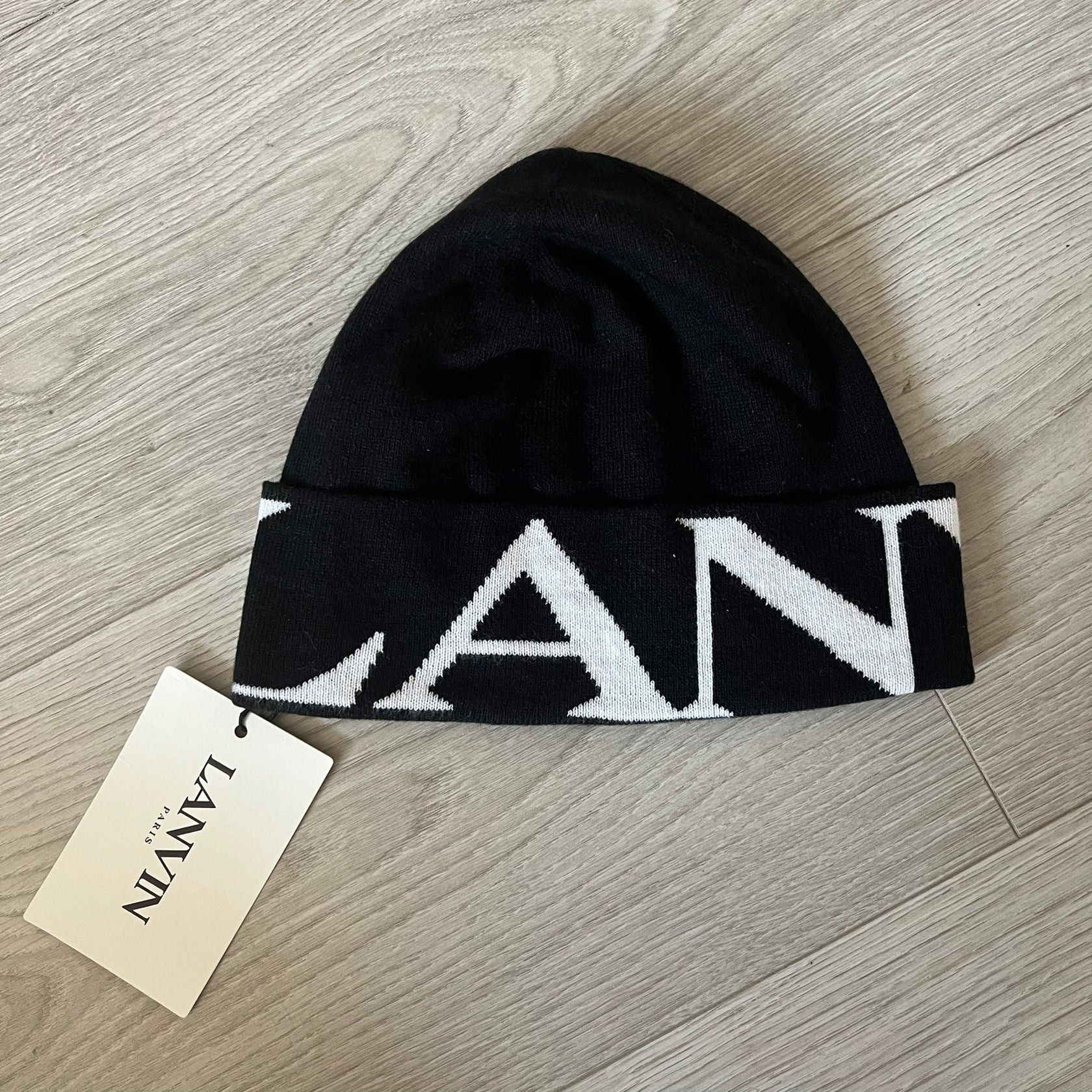Lanvin Lanvin Black Beanie Size 52 Size ONE SIZE - 1 Thumbnail