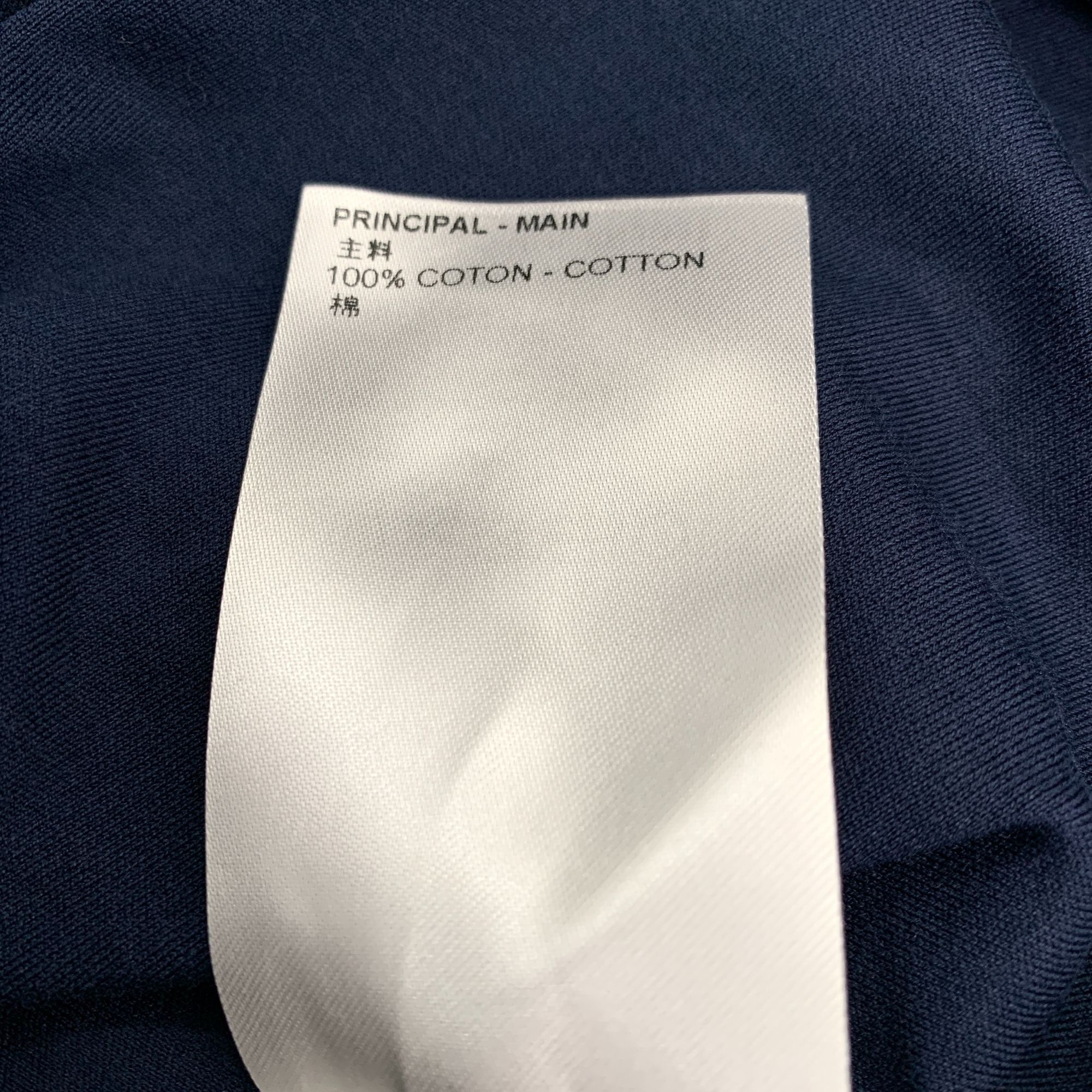 Louis Vuitton Louis Vuitton Womens Navy Blue T-Shirt With Chain Detail & L Size S / US 4 / IT 40 - 8 Thumbnail