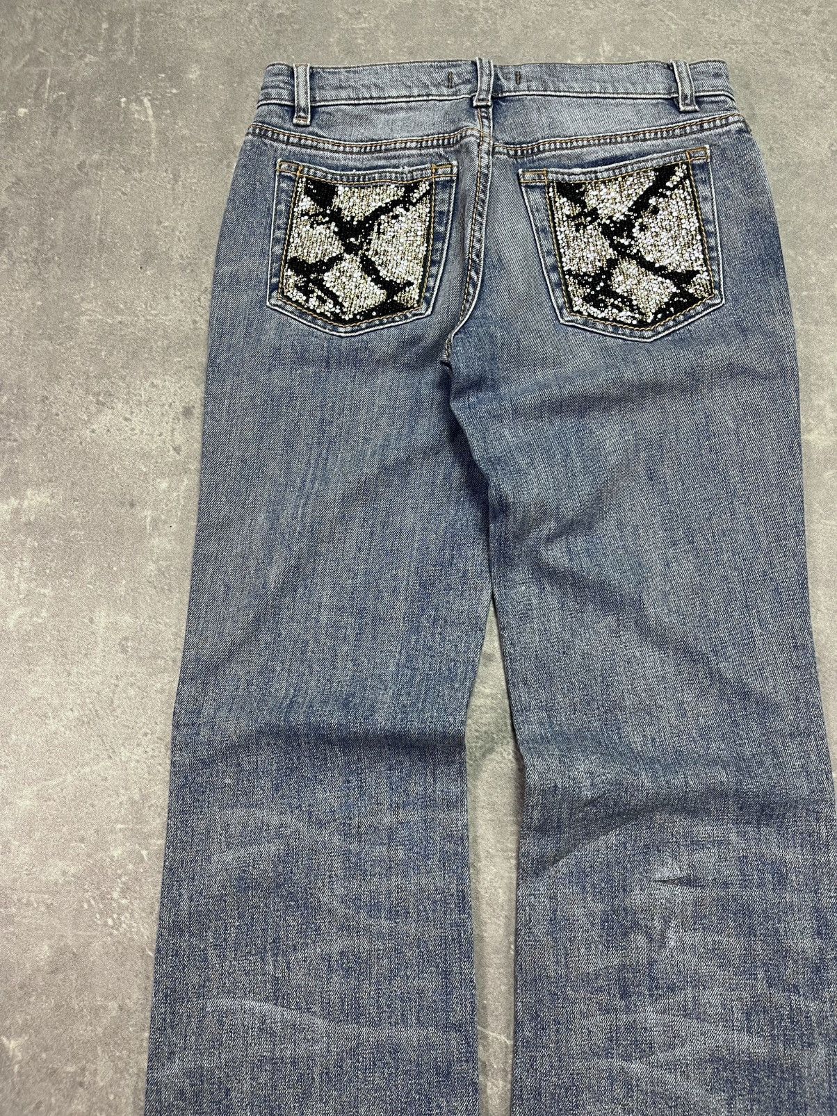 Roberto Cavalli Roberto Cavalli Rattlesnake Y2K Denim Jeans 38 M Size 28" / US 6 / IT 42 - 11 Thumbnail