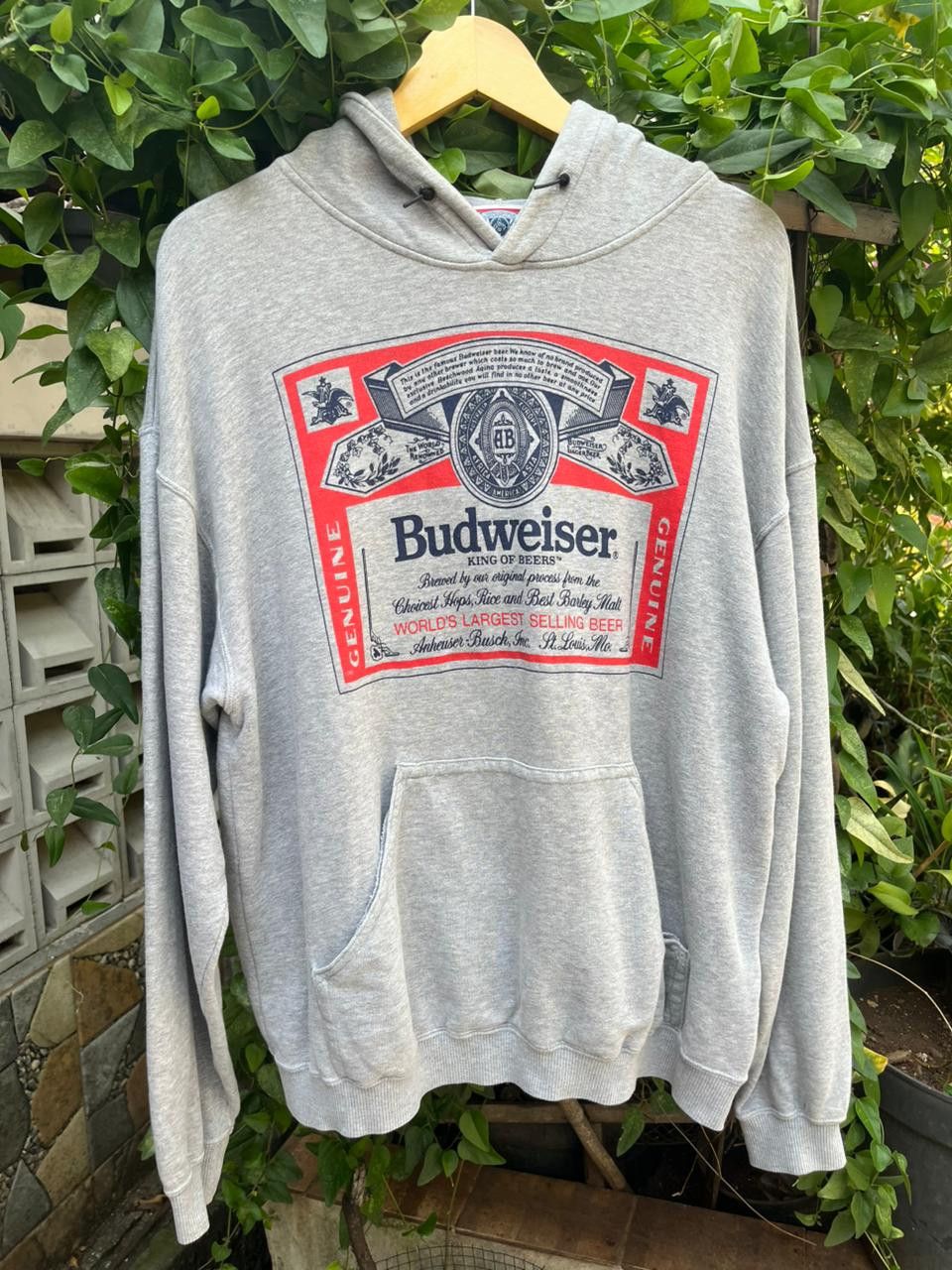 Budweiser vintage budweiser hoodie Logo Beer City print Size US L / EU 52-54 / 3 - 1 Thumbnail