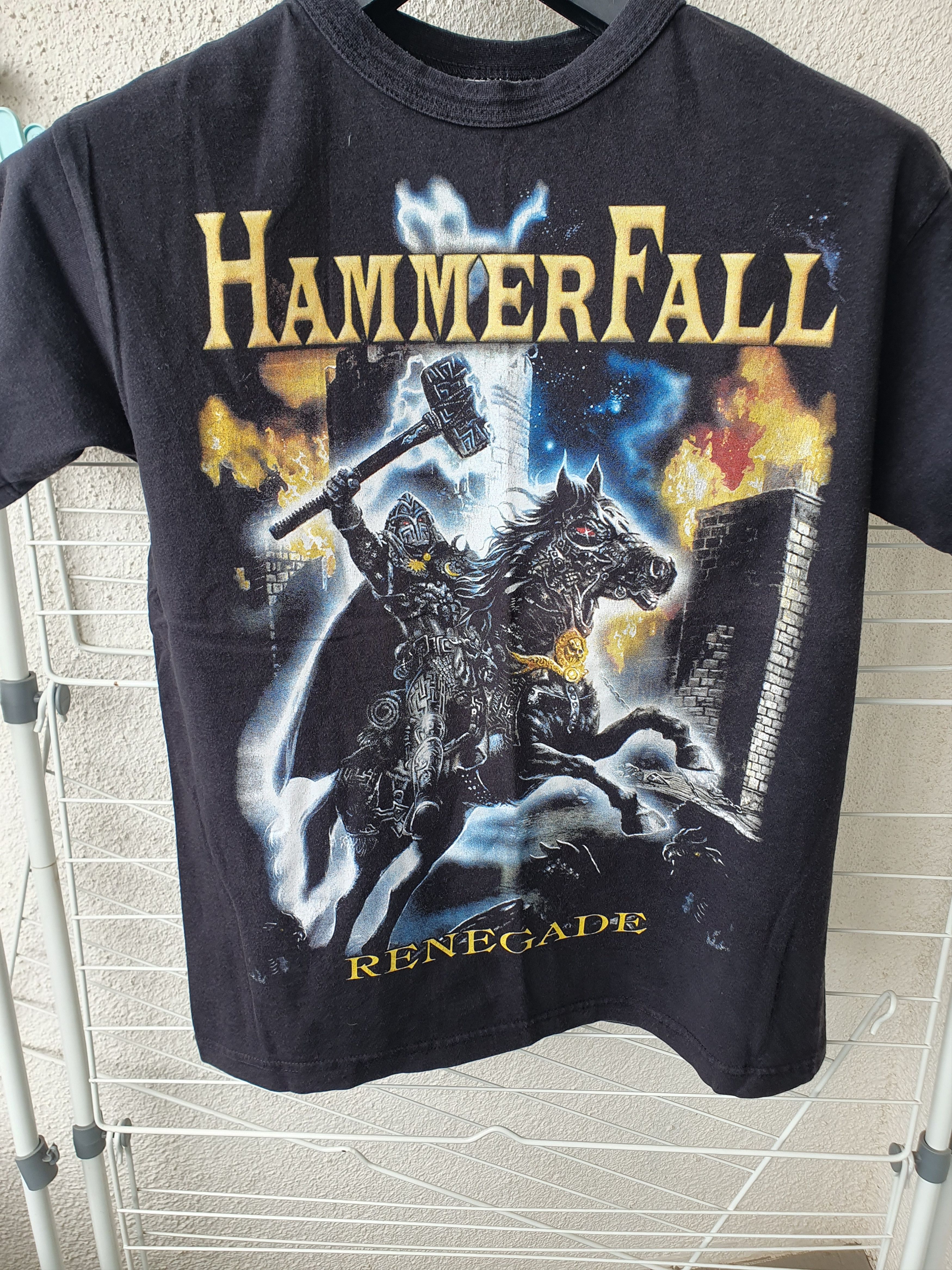 Band Tees × Vintage Hammer Fall Renegade Vintage Double Sided t-shirt sz M Size US M / EU 48-50 / 2 - 6 Thumbnail