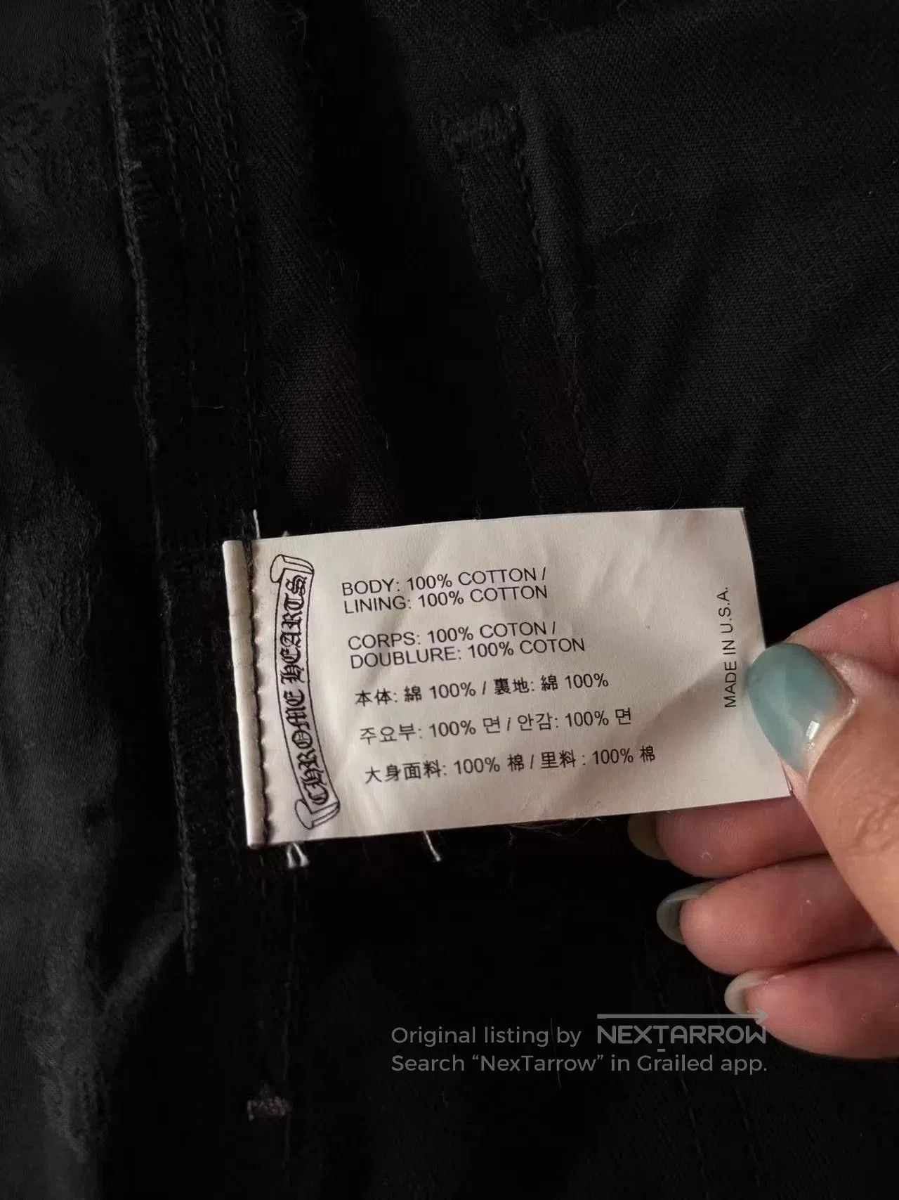 Chrome Hearts Chrome Hearts Black Cargo Shorts with Studs. Size US 36 / EU 52 - 8 Thumbnail