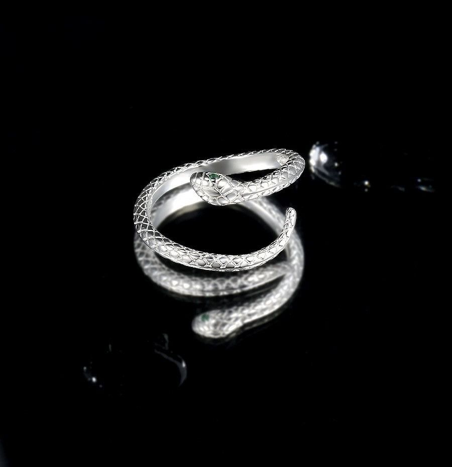 Jewelry Retro Jewelry Rings Open Size Chrome Ring (Size 7-13) Size ONE SIZE - 6 Thumbnail