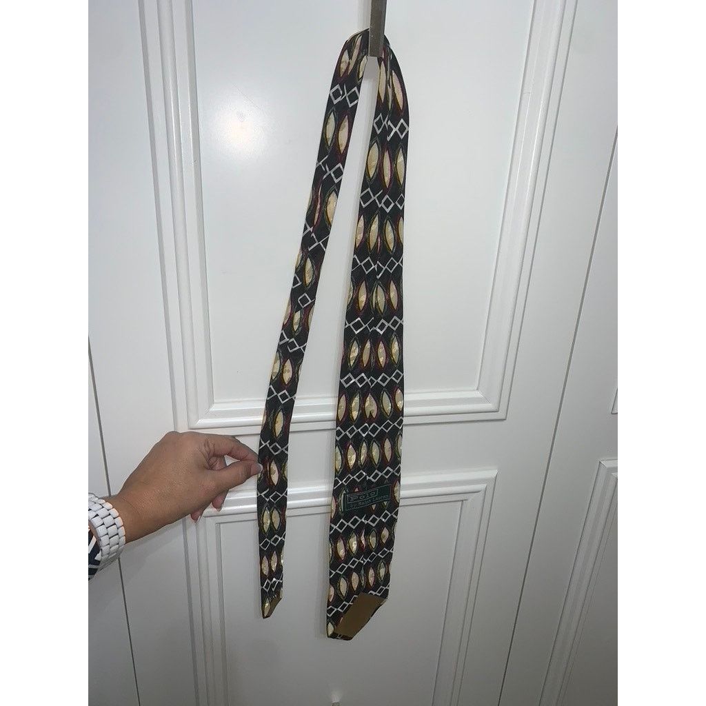 Polo Ralph Lauren Polo Ralph Lauren Men's Geometric Silk Tie Multicolor Size ONE SIZE - 5 Thumbnail