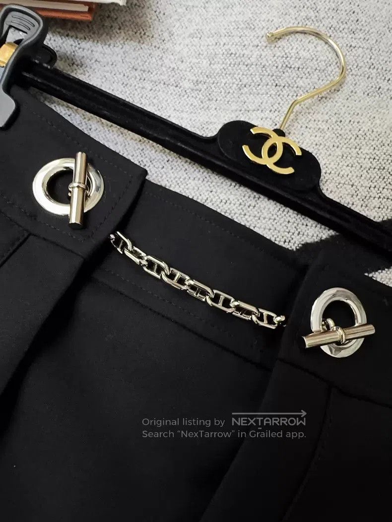 Hermes Hermes Black Chain Short Skirt Size 25" / US 0 / IT 36 - 6 Thumbnail