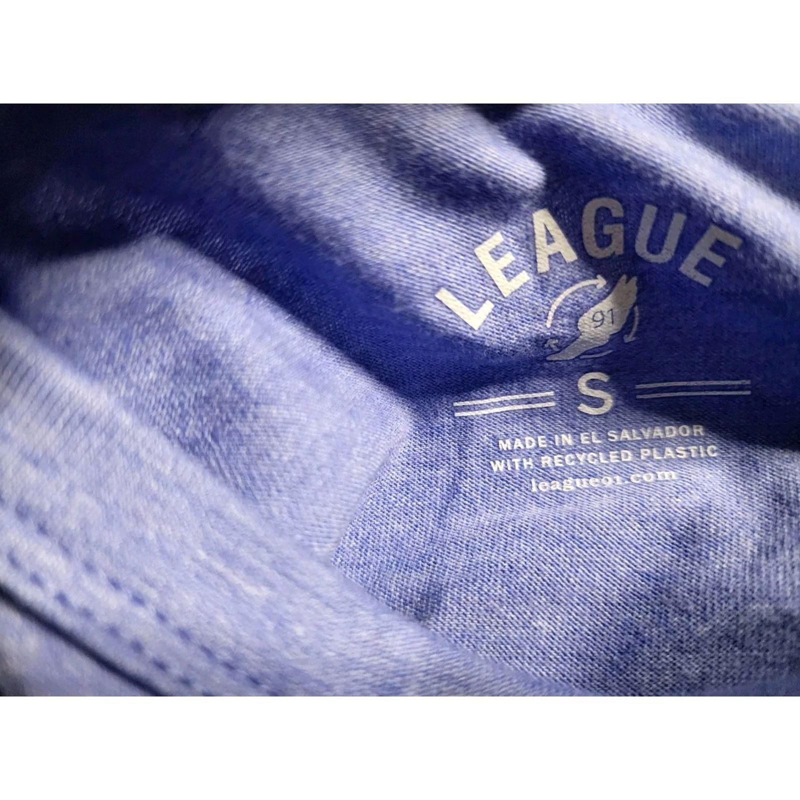 Vintage League Mens S T-Shirt, Cat, Blue, Cotton, Short Sleeve, Crew Neck, Graphic Tee, Regular Fit, 100% Cotton, Baseball? Size US S / EU 44-46 / 1 - 4 Thumbnail