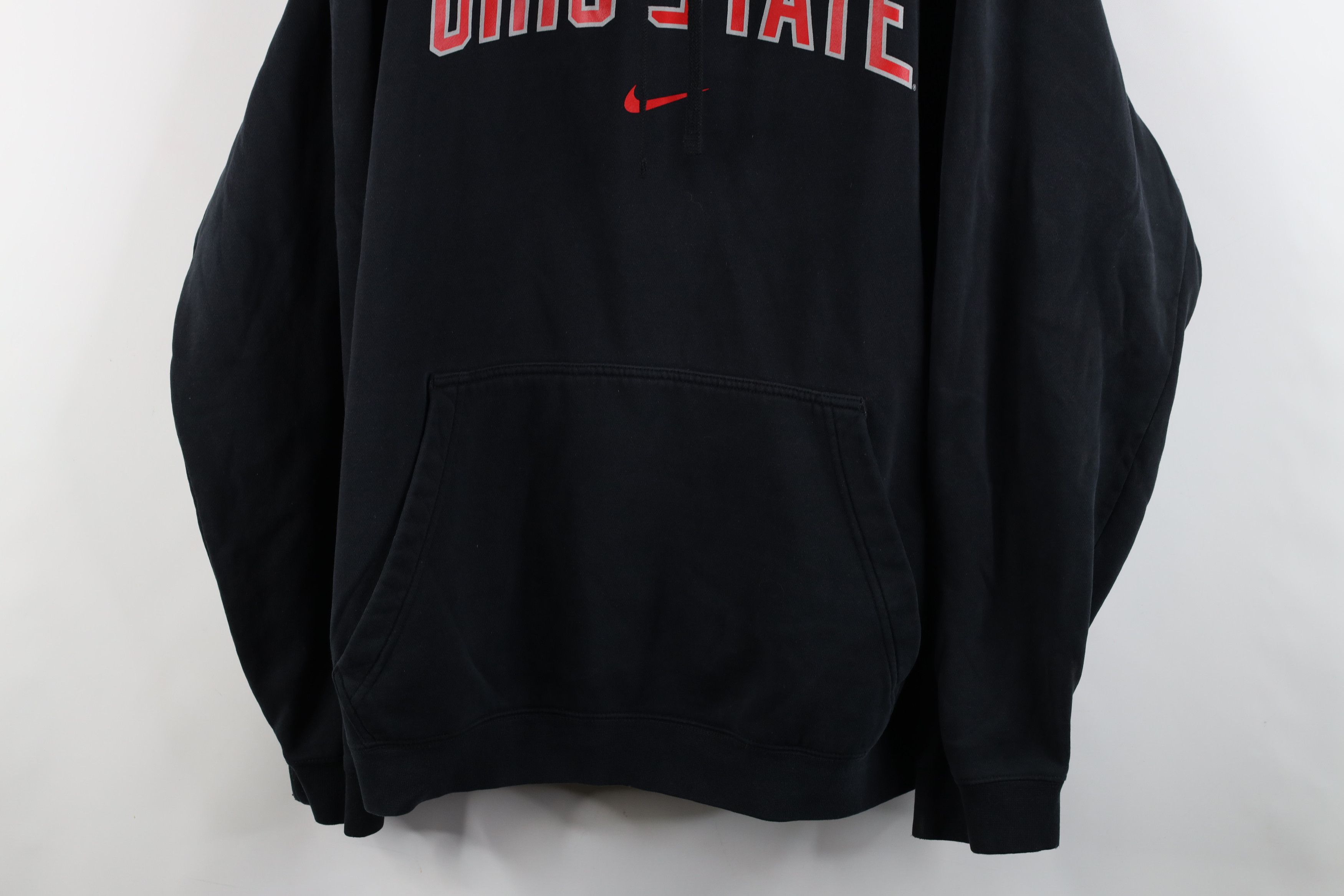 Nike × Vintage Vintage Nike Swoosh Ohio State University Hoodie Black Size US XXL / EU 58 / 5 - 3 Thumbnail