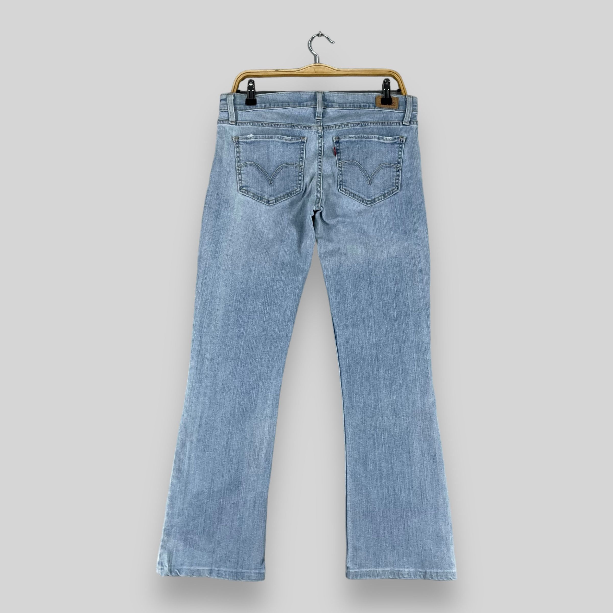 Levi's Size 33 Vintage Levis 524 Distressed Bootcut Sun Faded Jeans Size 33" - 5 Thumbnail