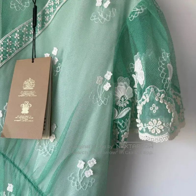 Burberry Burberry Summer Green Lace Maxi Dress. Size XS / US 0-2 / IT 36-38 - 4 Thumbnail