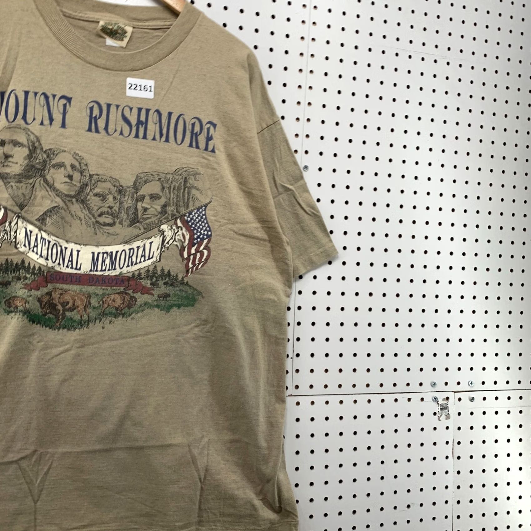 Vintage VINTAGE 90s Shirt Brown Mount Rushmore USA Made Adult XL Mens Size US XL / EU 56 / 4 - 4 Thumbnail