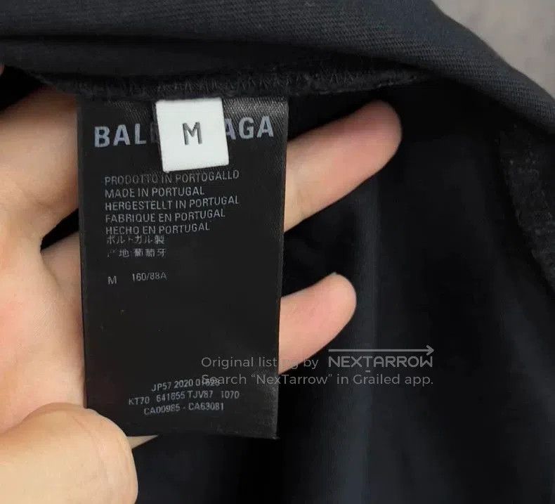 Balenciaga Balenciaga Embroidered Logo Short Sleeve Tee. Size US M / EU 48-50 / 2 - 4 Thumbnail