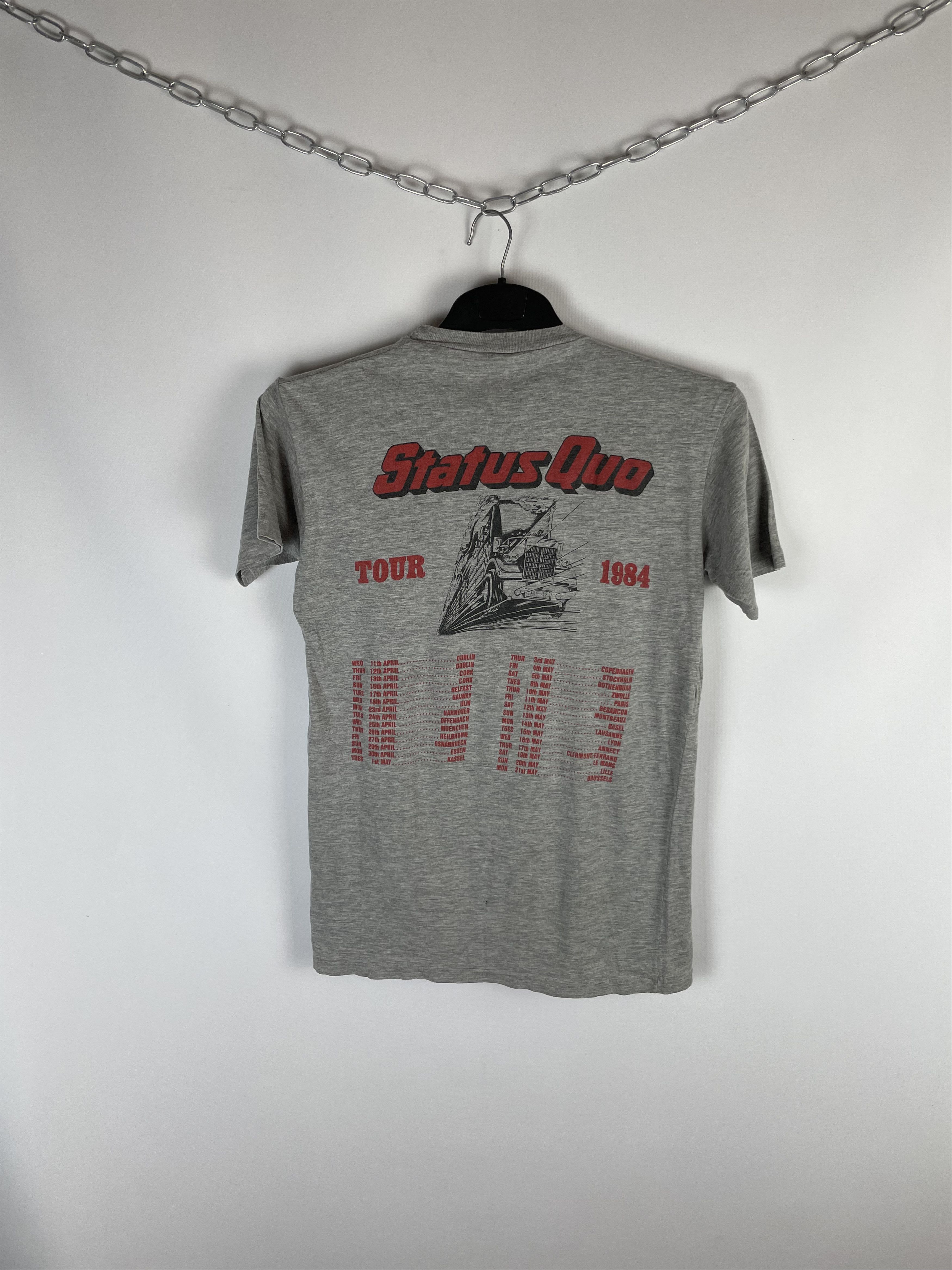 Band Tees 1984 Vintage Status Quo End Of The Road tour tee / t shirt Size US M / EU 48-50 / 2 - 6 Thumbnail