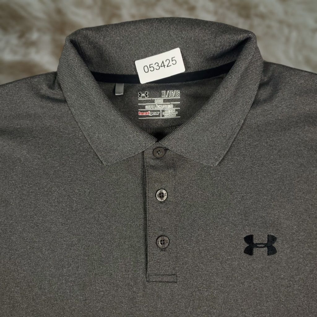 Under Armour Under Armour Polo Shirt Mens XL Gray Golf Casual Short Sleeve Polo Shirt Baseball Football Golf Lacrosse Rugby Walking Mens Shop Size US XL / EU 56 / 4 - 1 Thumbnail