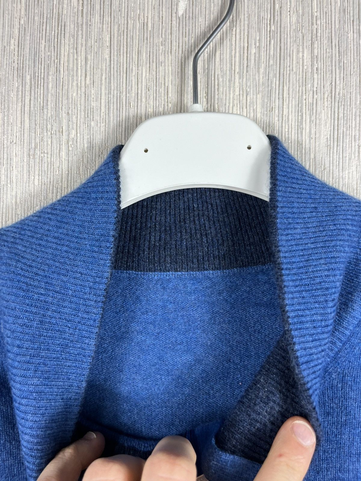 Gran Sasso Gran Sasso wool cashmere half zip sweater alcantara luxury Size US L / EU 52-54 / 3 - 25 Thumbnail