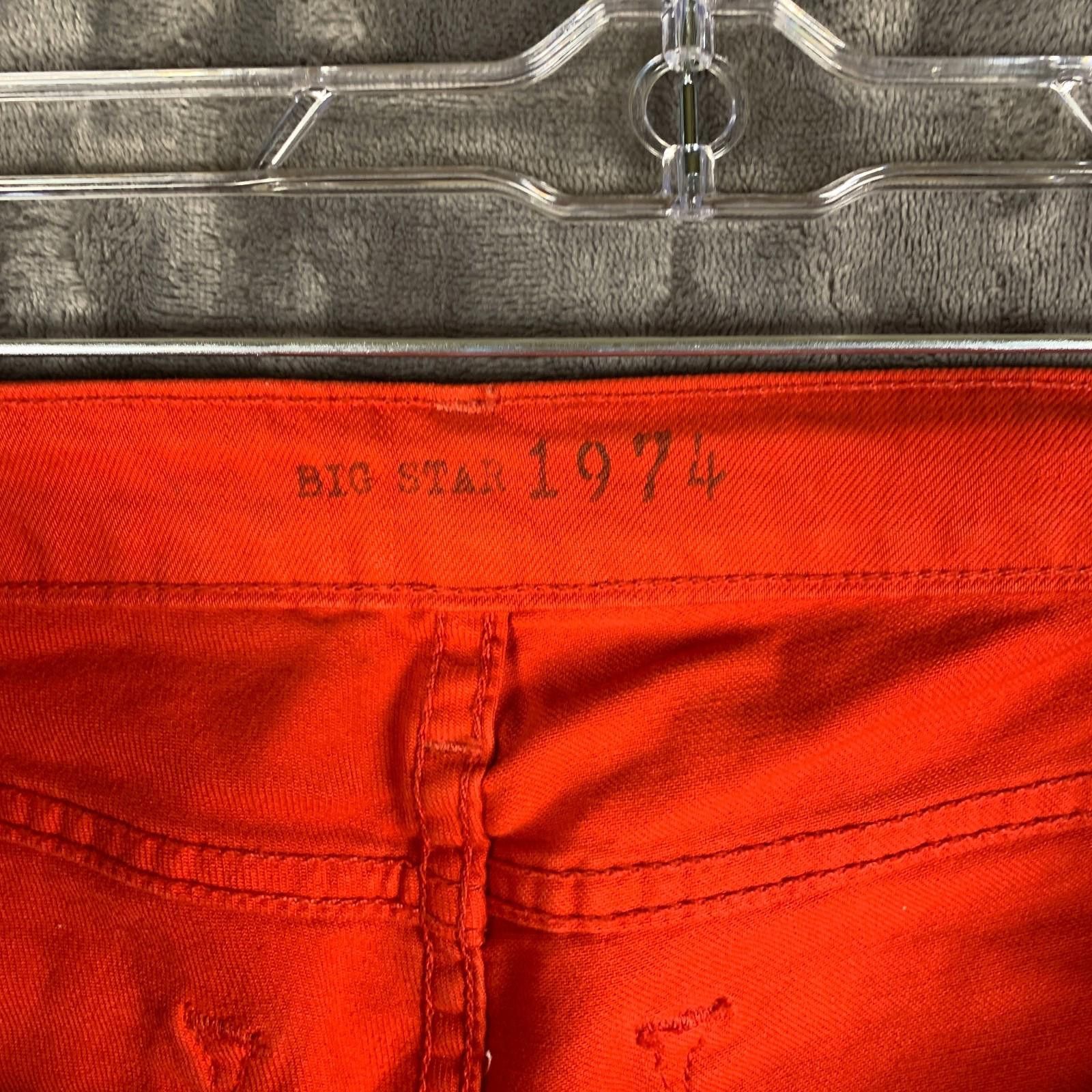 Big Star Big Star 1974 Womens Size 26 Red Denim Jeans (376) Size 26" / US 2 / IT 38 - 12 Thumbnail
