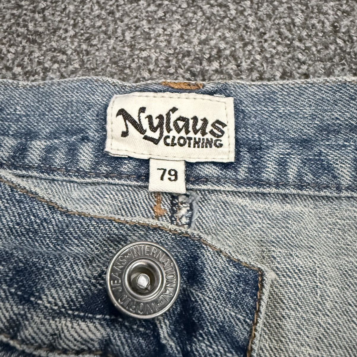 Le Grande Bleu (L.G.B.) Archives ‼️ Japanese Double Waist Nylaus Python Whisker Denim Size US 31 - 16 Thumbnail