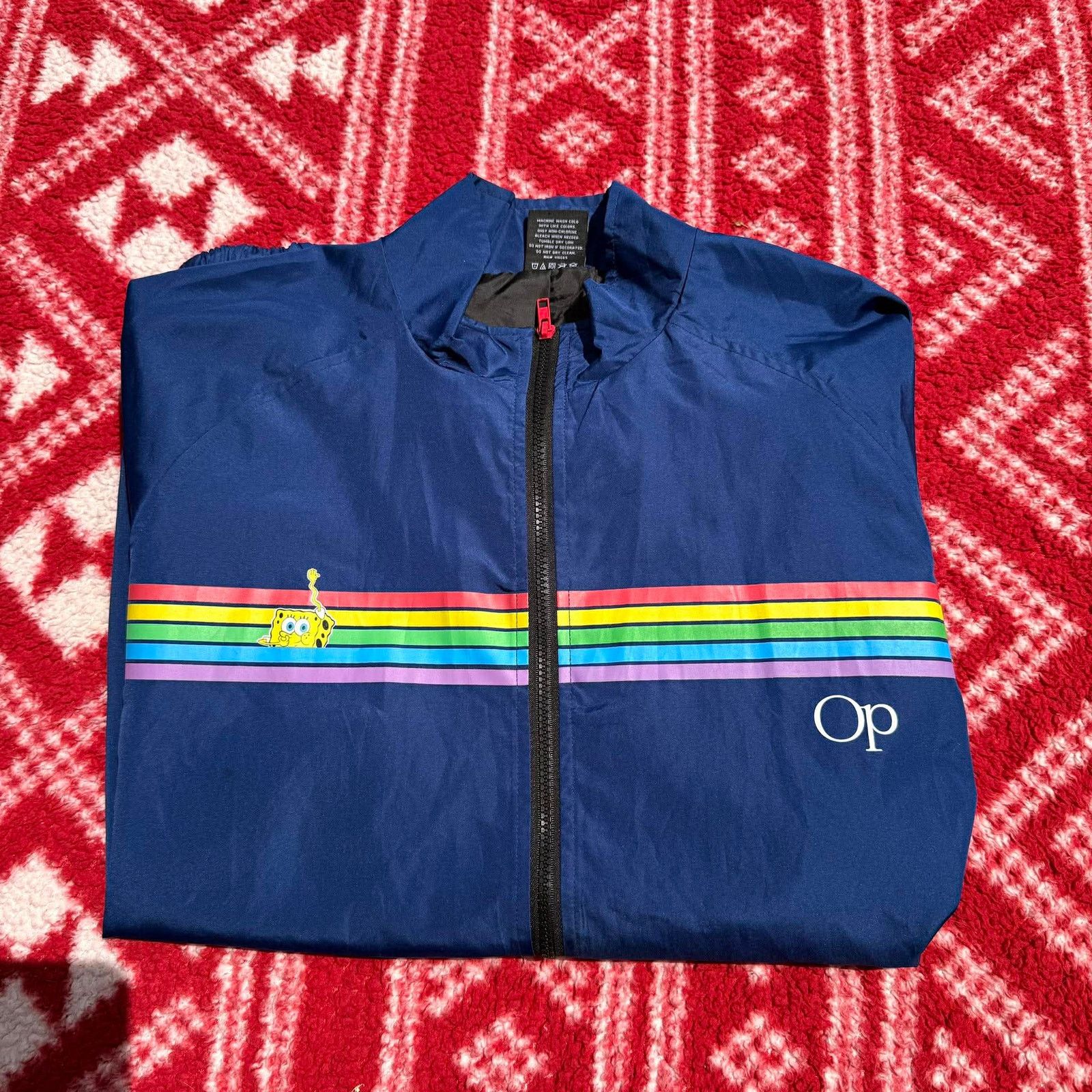 Ocean Pacific Nickelodeon SpongeBob x OP Ocean Pacific Windbreaker Size US XL / EU 56 / 4 - 1 Thumbnail