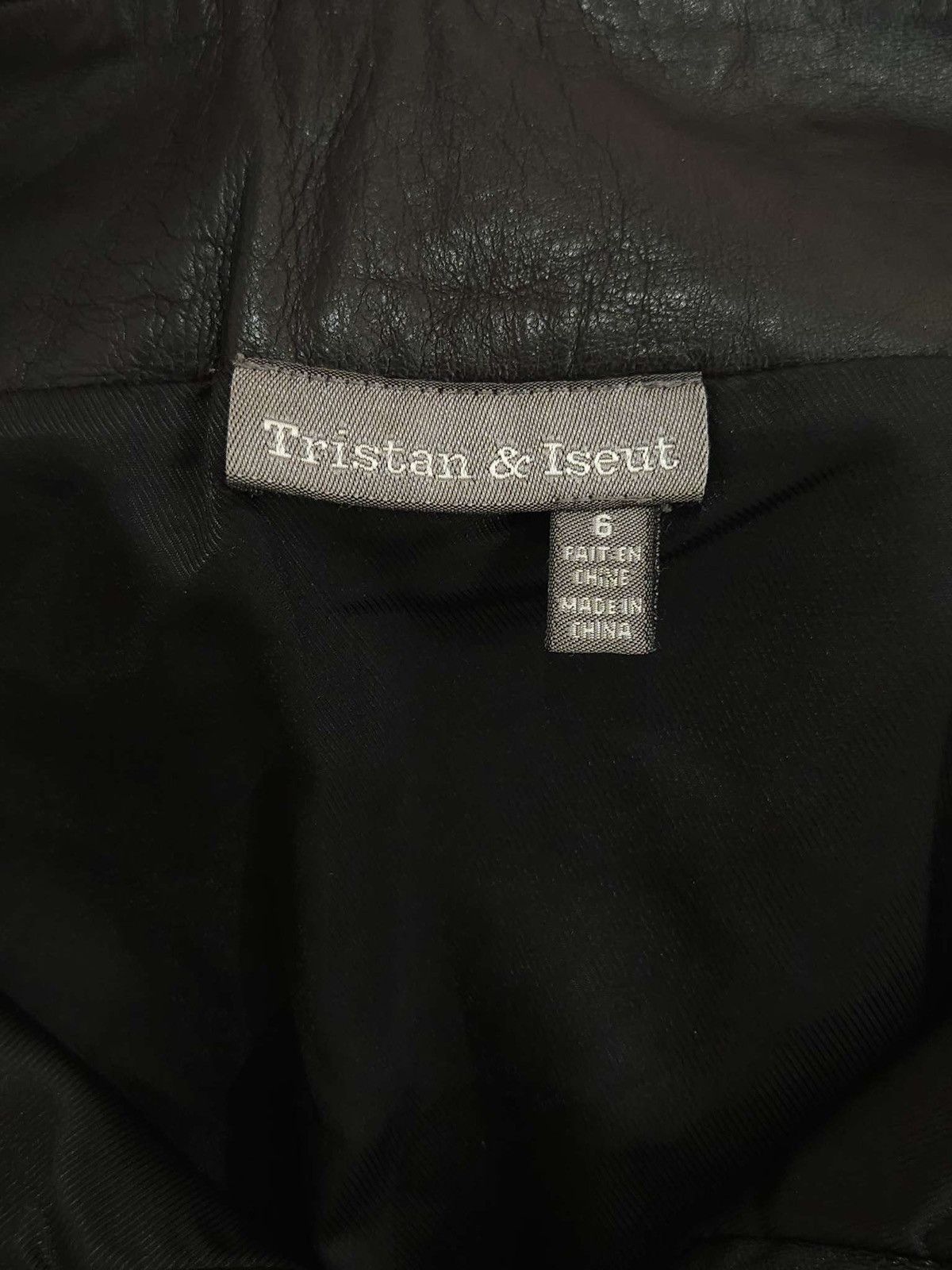 Genuine Leather × Vintage Vintage Genuine Leather Skirt by Tristan & Iseut Size 28" / US 6 / IT 42 - 8 Thumbnail