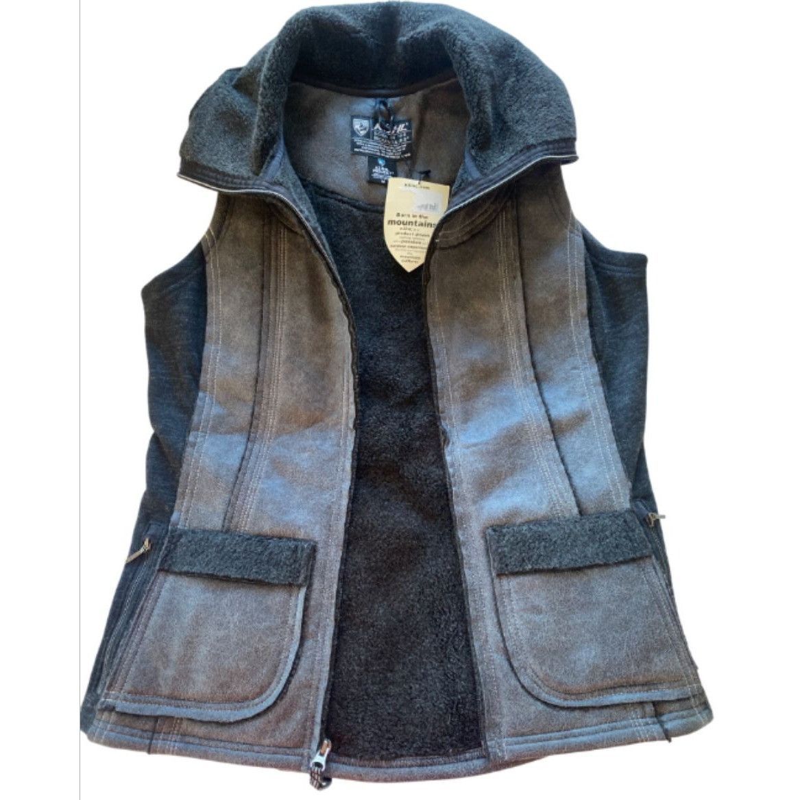Kuhl NWT KUHL Women's Medium Raven Gray Black Dani Sherpa Vest It Size M / US 6-8 / IT 42-44 - 17 Thumbnail