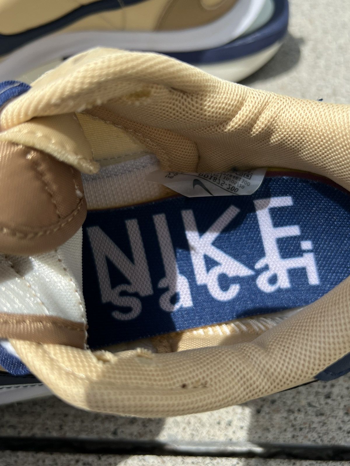 Nike × Sacai Nike X Sacai vaporwaffle Mens “Sesame Blue Void” Size US 7.5 / EU 40-41 - 5 Thumbnail
