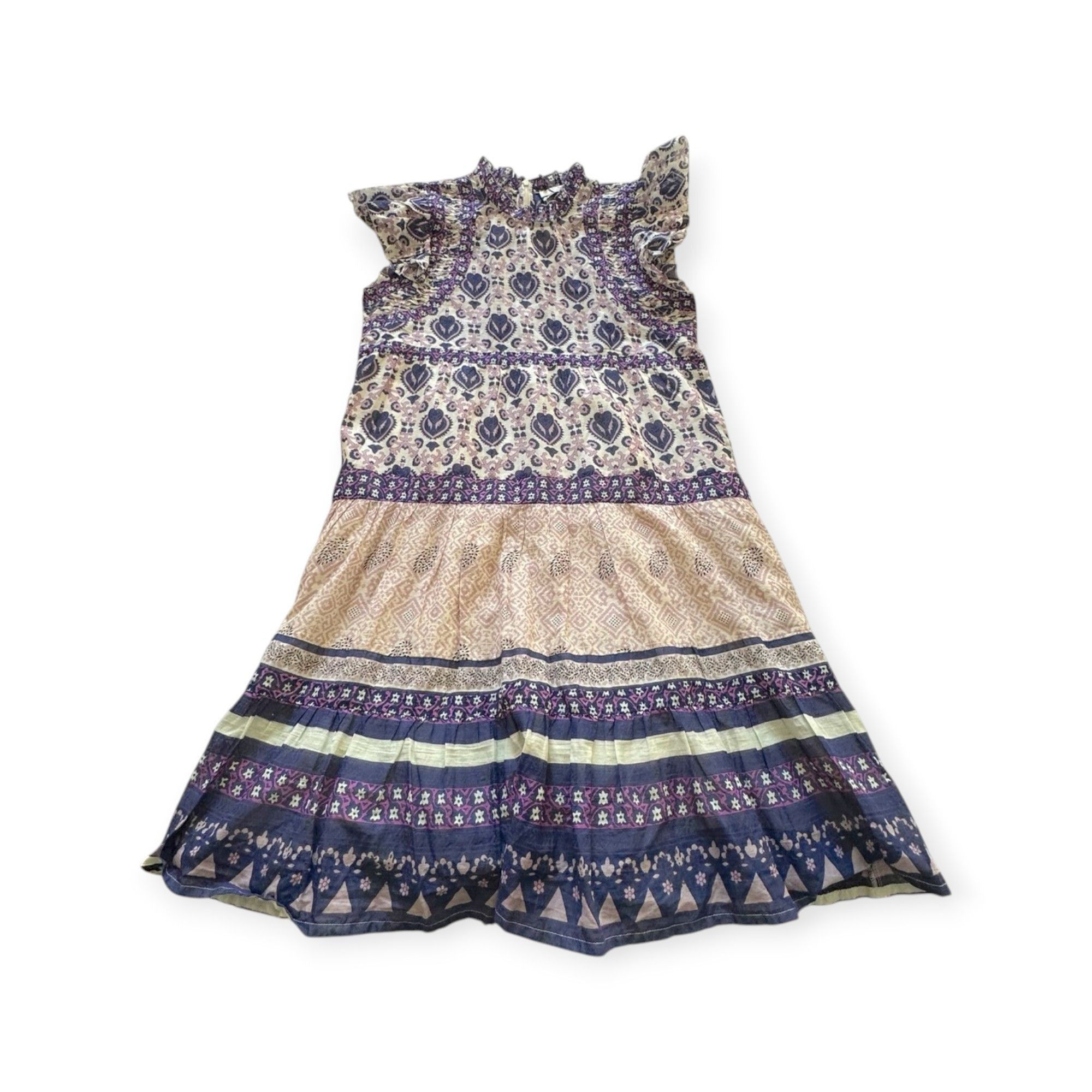 Sea New York Sea New York Violet Border Print Mini Dress S NWT Cotton Size S / US 4 / IT 40 - 6 Thumbnail