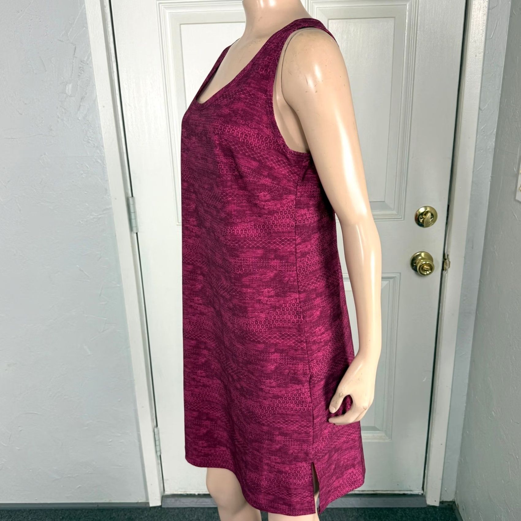 Vintage Columbia Dress Mini Sleeveless Geometric Pink Small Regular Travel Casual Size S / US 4 / IT 40 - 3 Thumbnail