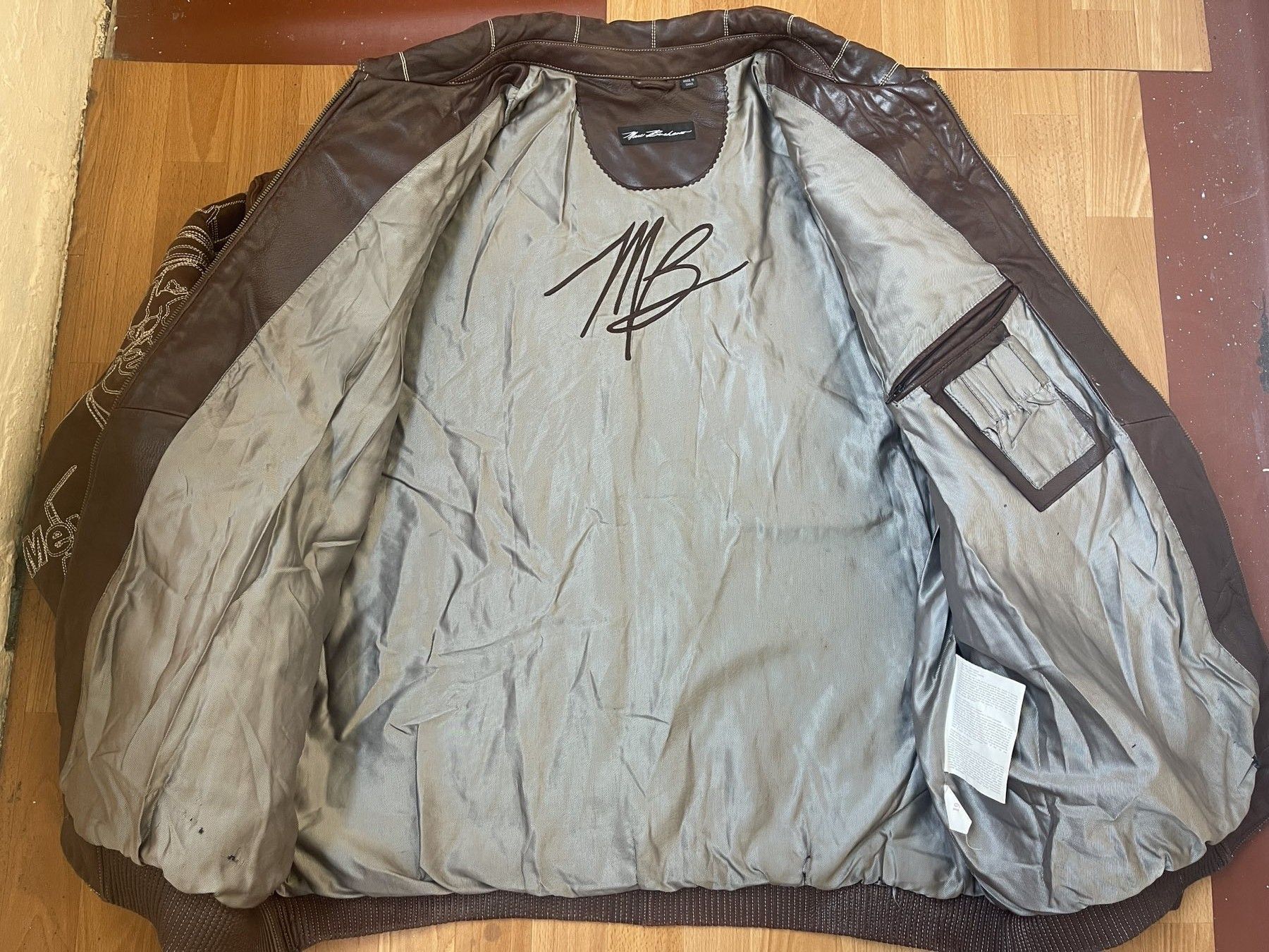 Pelle Pelle Pelle Pelle leather jacket, mafia gangster Marc Buchanan 3XL Size US XXL / EU 58 / 5 - 18 Thumbnail