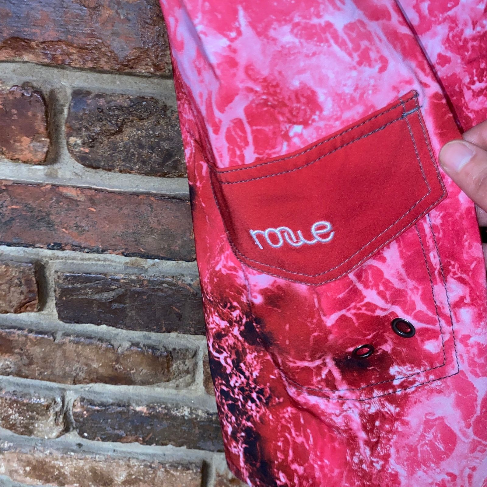 Other NWT Nonwe Red Tie Dye Quick Dry Lined Board Shorts 38 Size US 38 / EU 54 - 4 Thumbnail