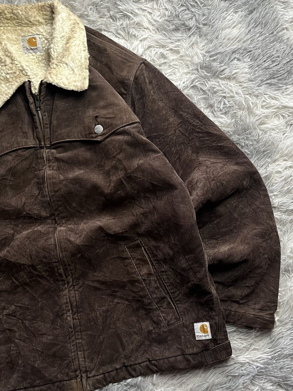 Carhartt Vintage Carhartt Sherpa Corduroy Jacket Size US L / EU 52-54 / 3 - 4 Thumbnail