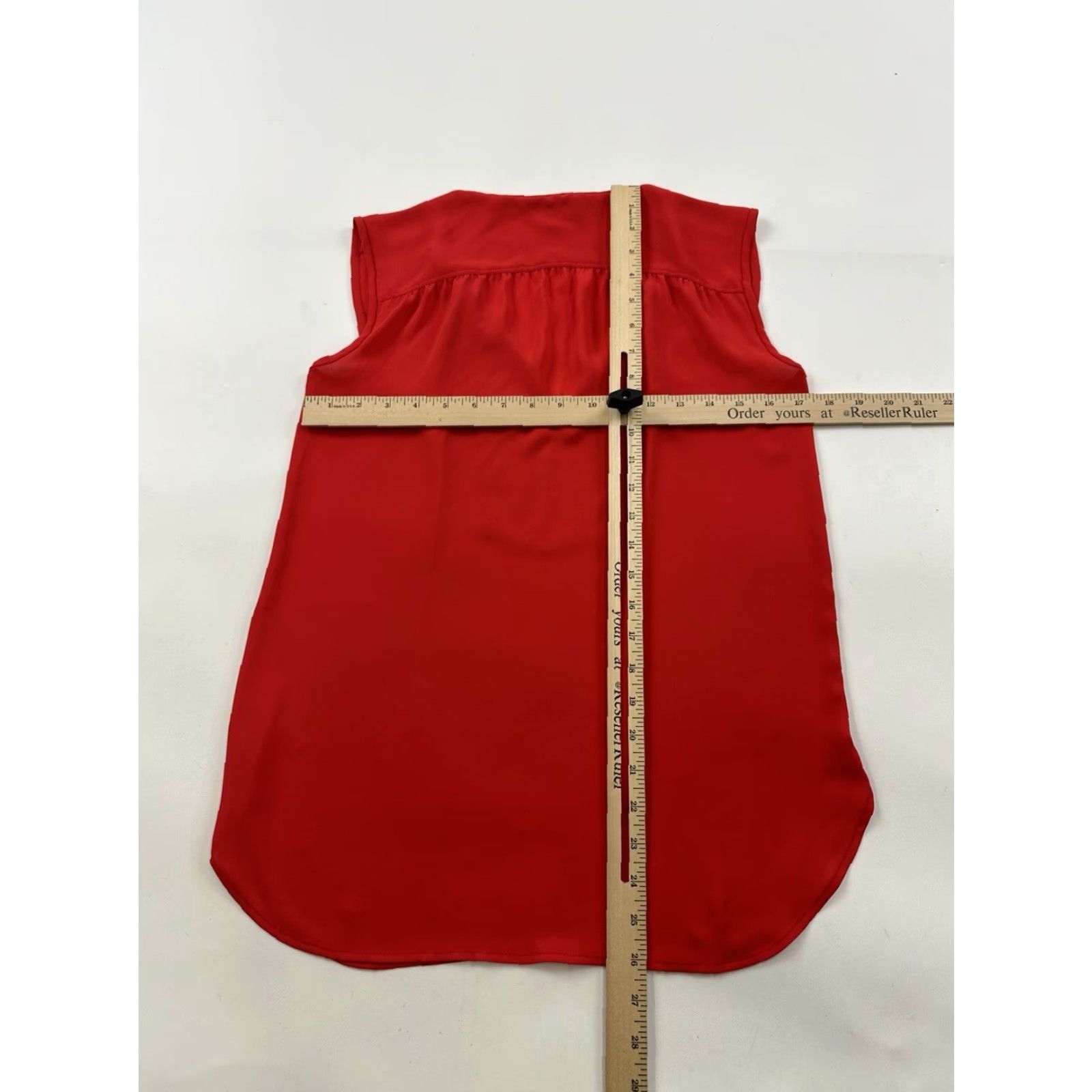 J.Crew J.Crew Blouse Womens 0 Red Keyhole Neck Sleeveless Ladies Size XS / US 0-2 / IT 36-38 - 5 Thumbnail