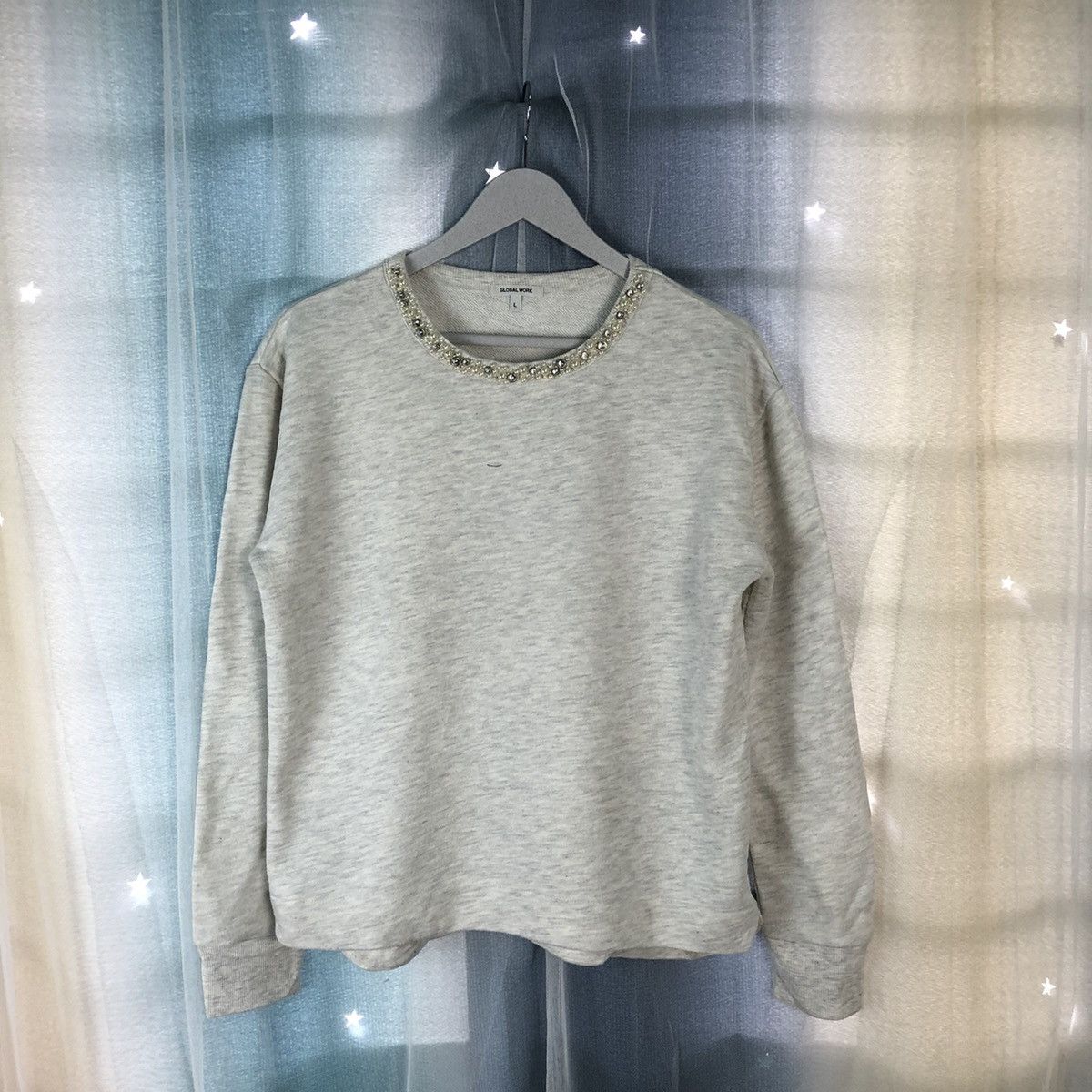 Global Work × Japanese Brand Global Work Grey Sweatshirt #921 Size L / US 10 / IT 46 - 1 Thumbnail