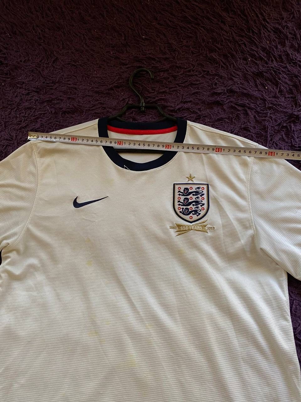 Nike Vintage Nike England Soccer Jersey Football Tee Shirt Size US L / EU 52-54 / 3 - 14 Thumbnail